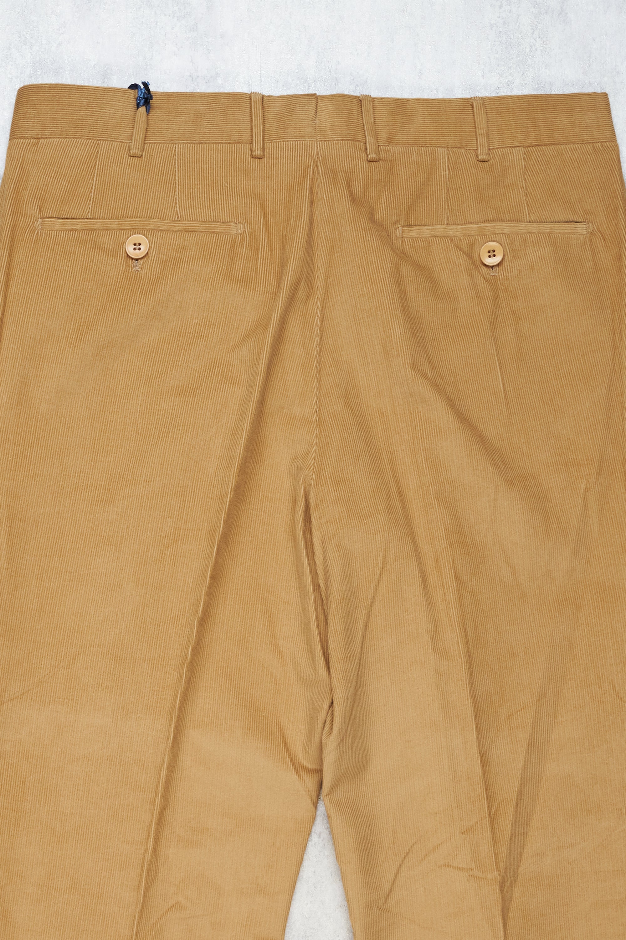Rota Camel 0633P Cotton Single-pleat Corduroy Trousers