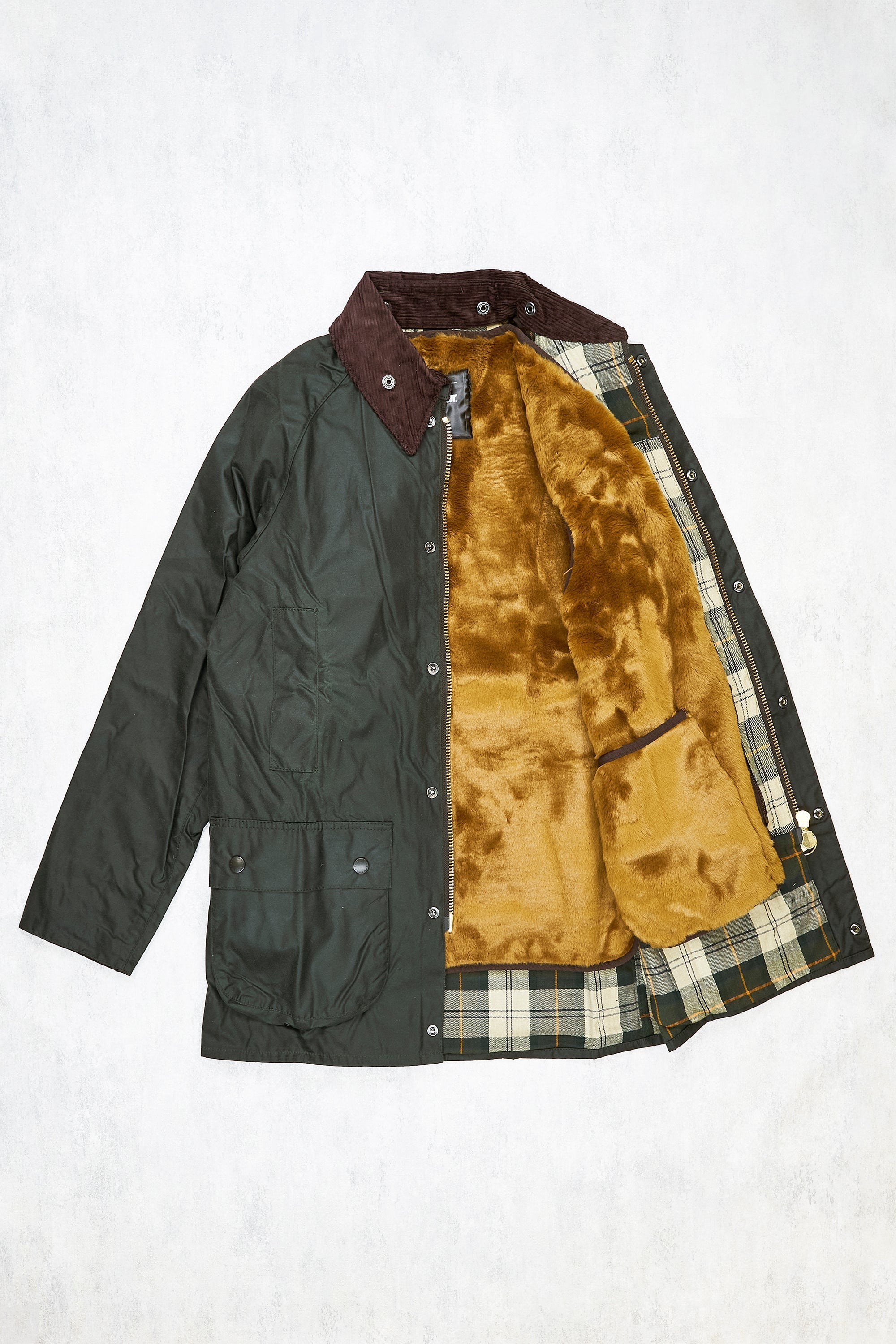 Barbour SL Beaufort Sage Jacket with Fur Liner – Drop 93