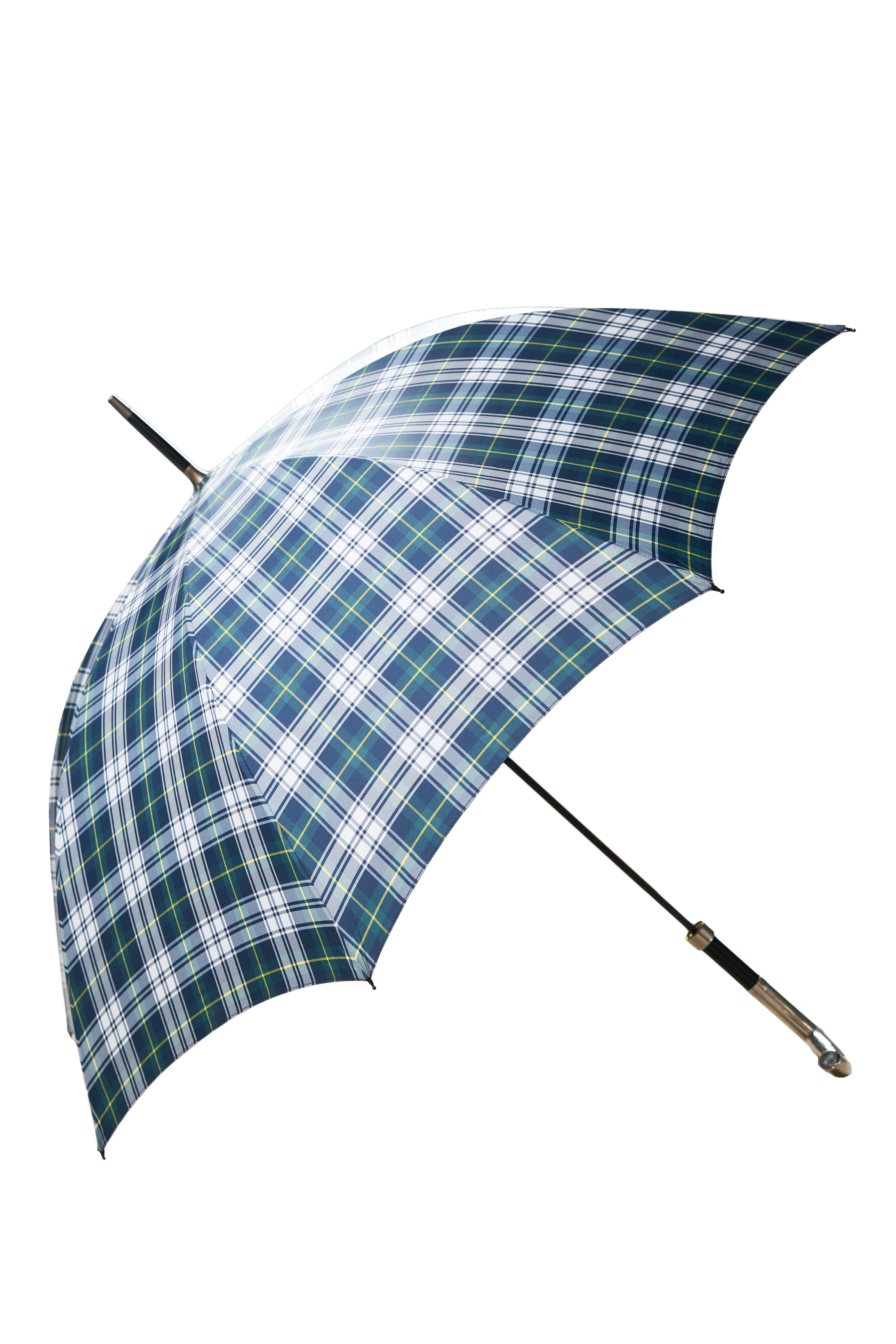 Fox Umbrellas Dress Gordon GT27 Nickel Finish Crutch Handle T/C Umbrella *sample*