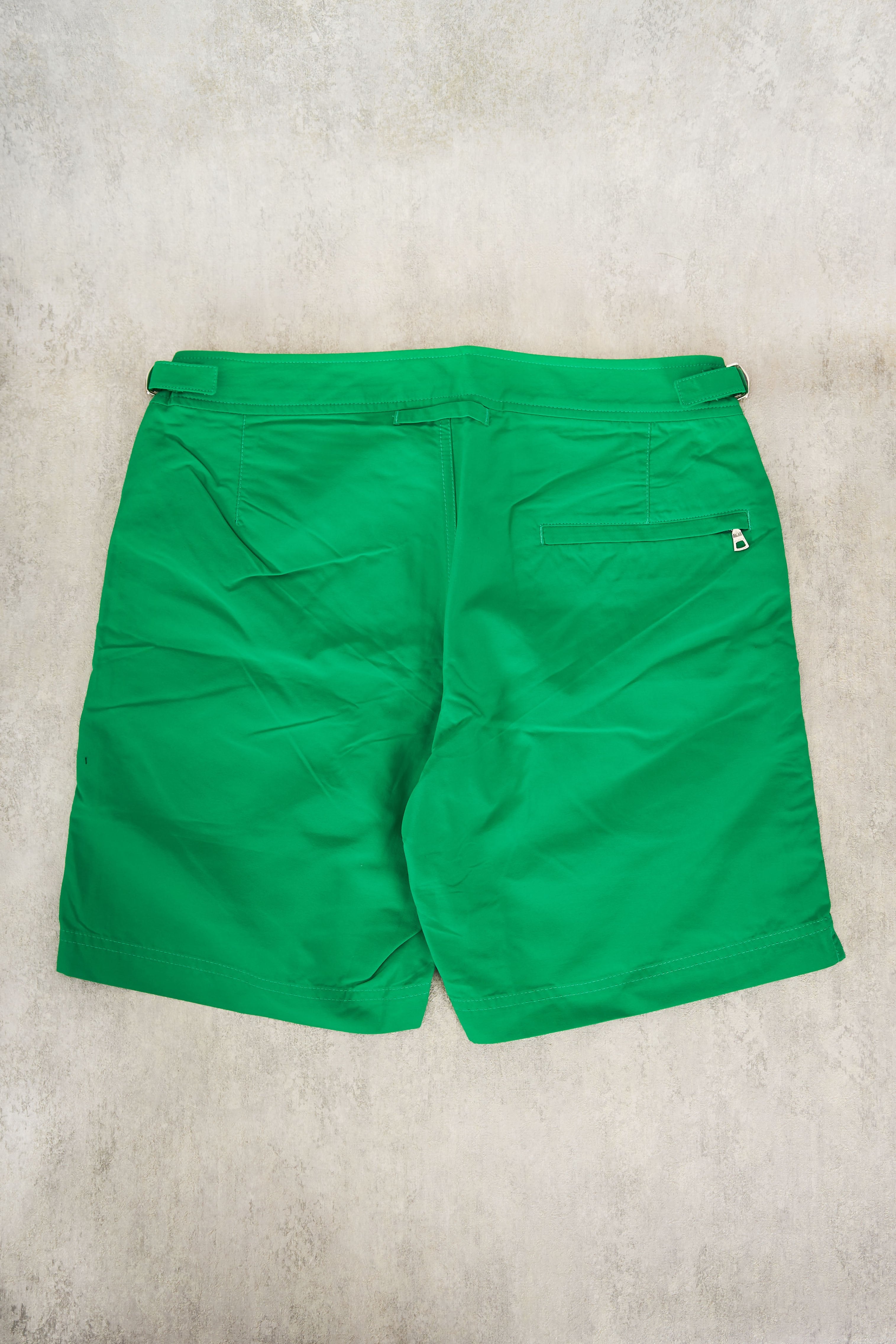 Orlebar Brown Lime Green Mid Length Amazon Swim Shorts