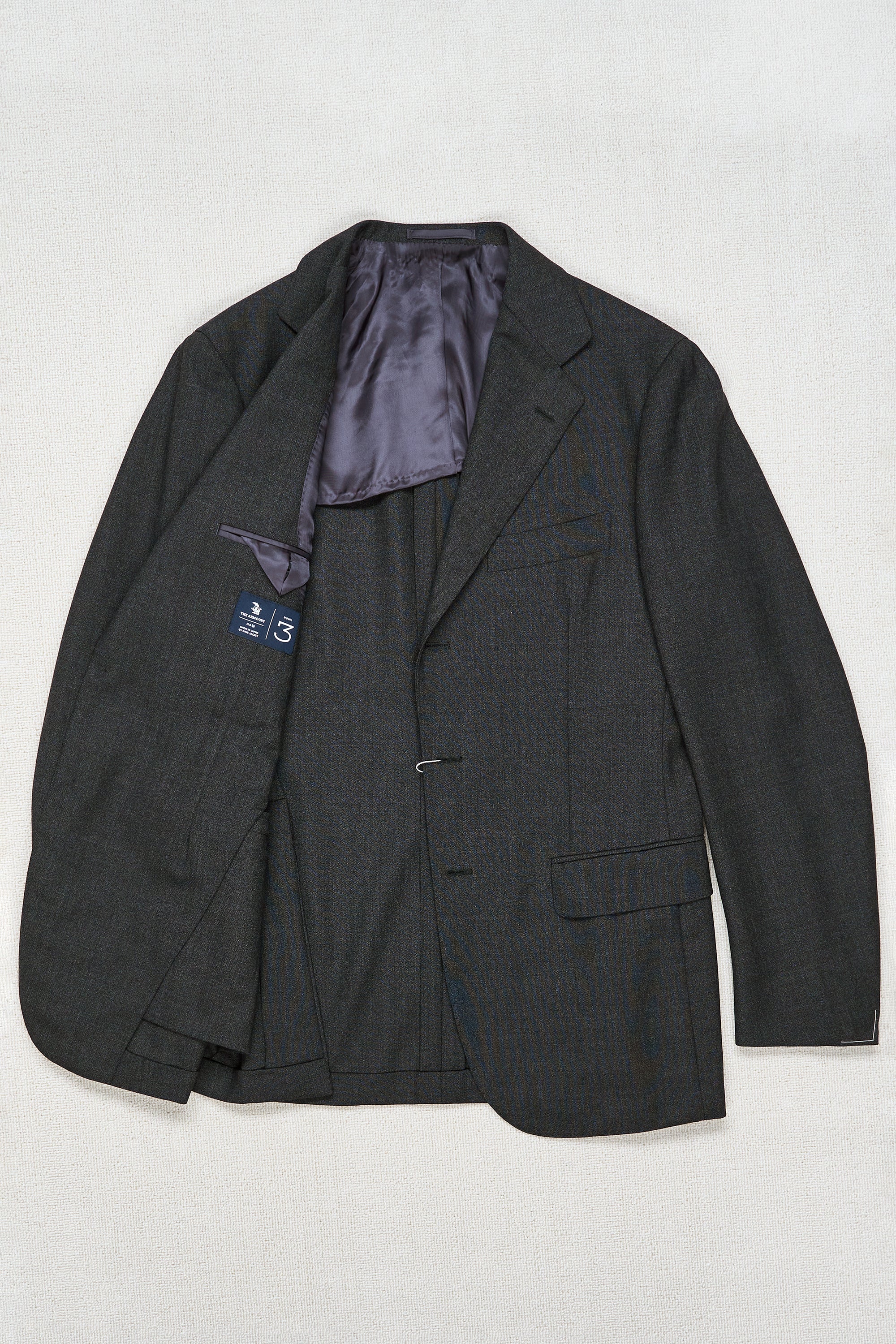 The Armoury by Ring Jacket Model 3 Dark Grey Wool 4-ply Sport Coat