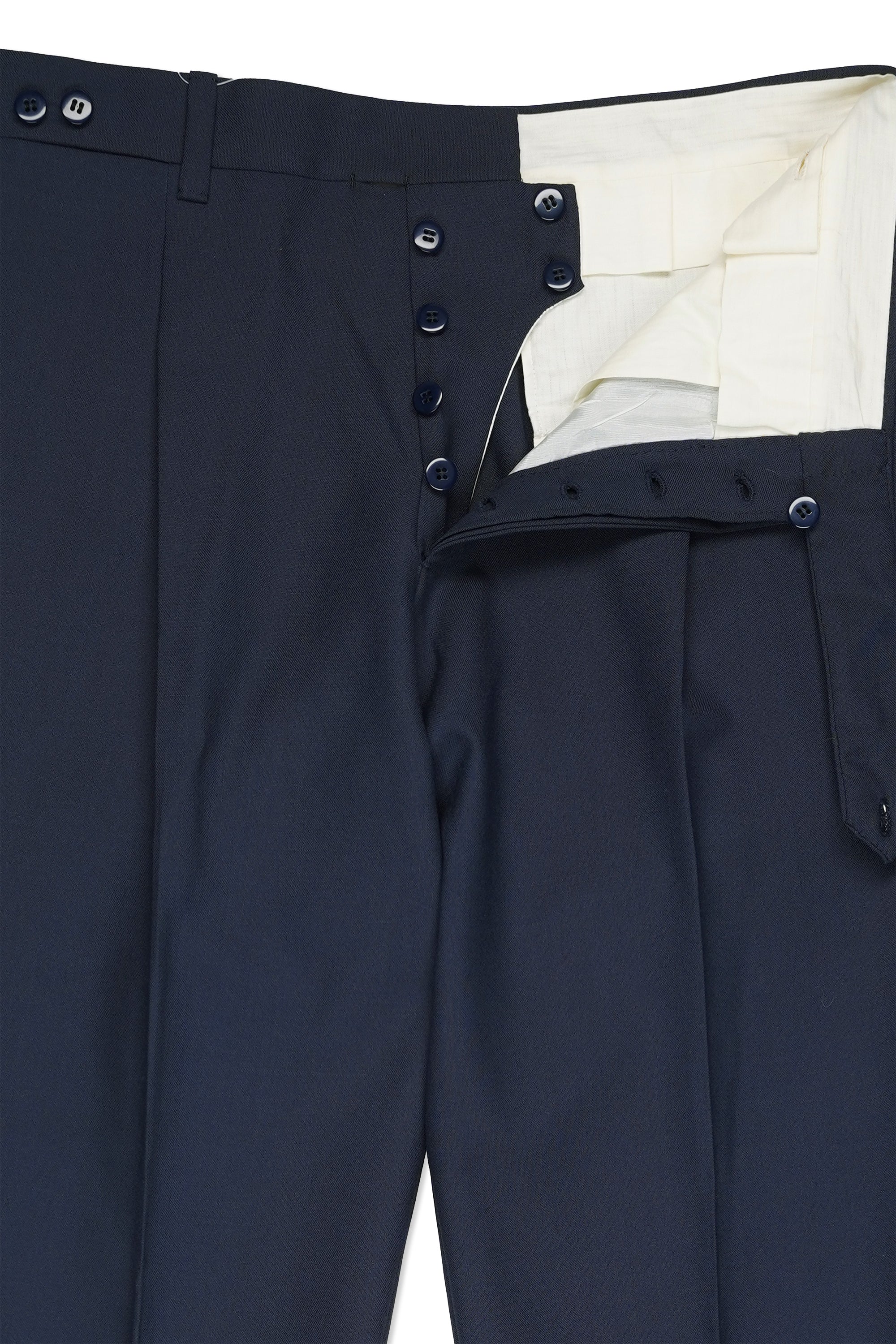 Orazio Luciano Navy Wool Trousers