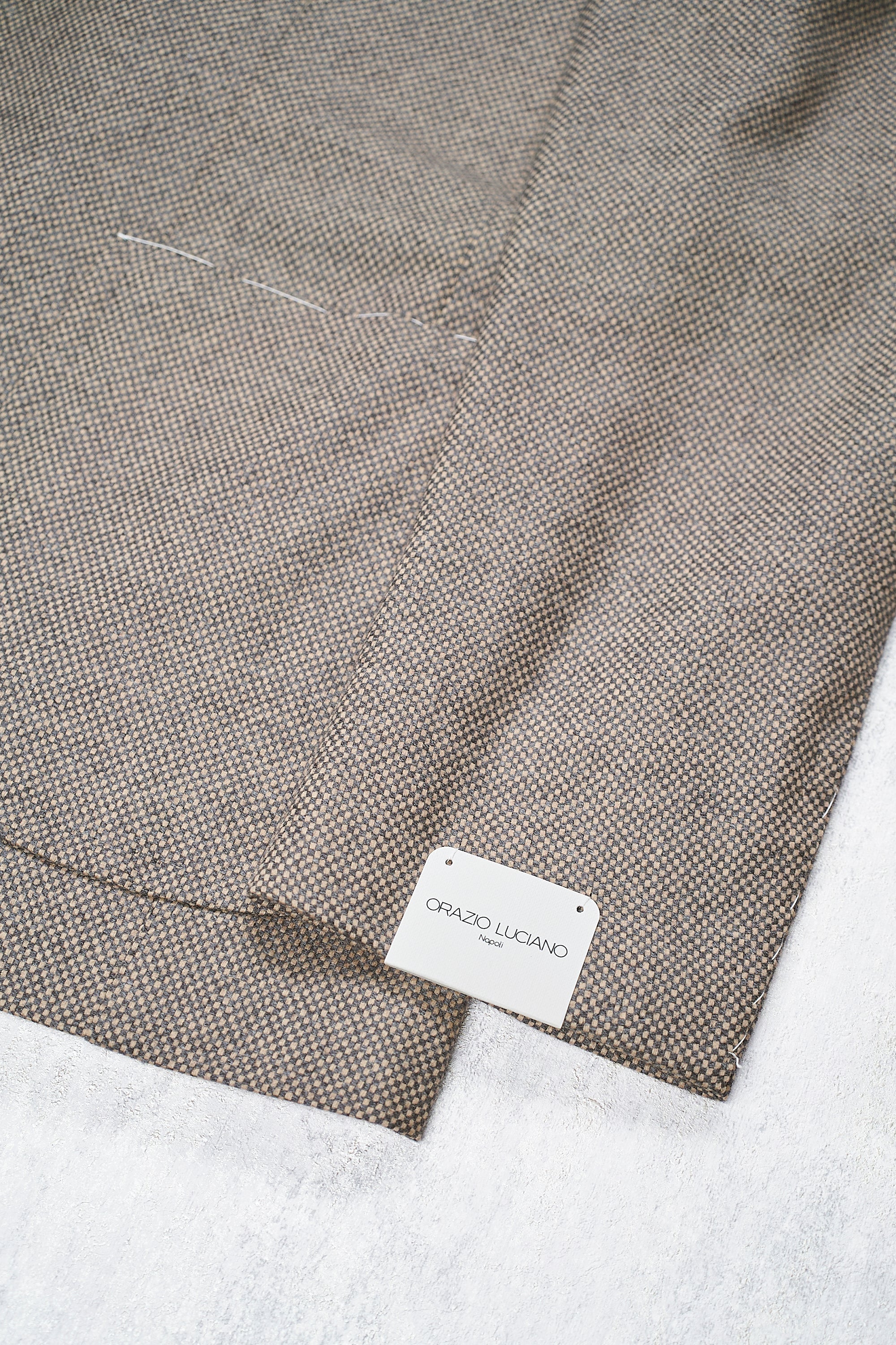 Orazio Luciano Grey/Beige Weave Wool Sport Coat
