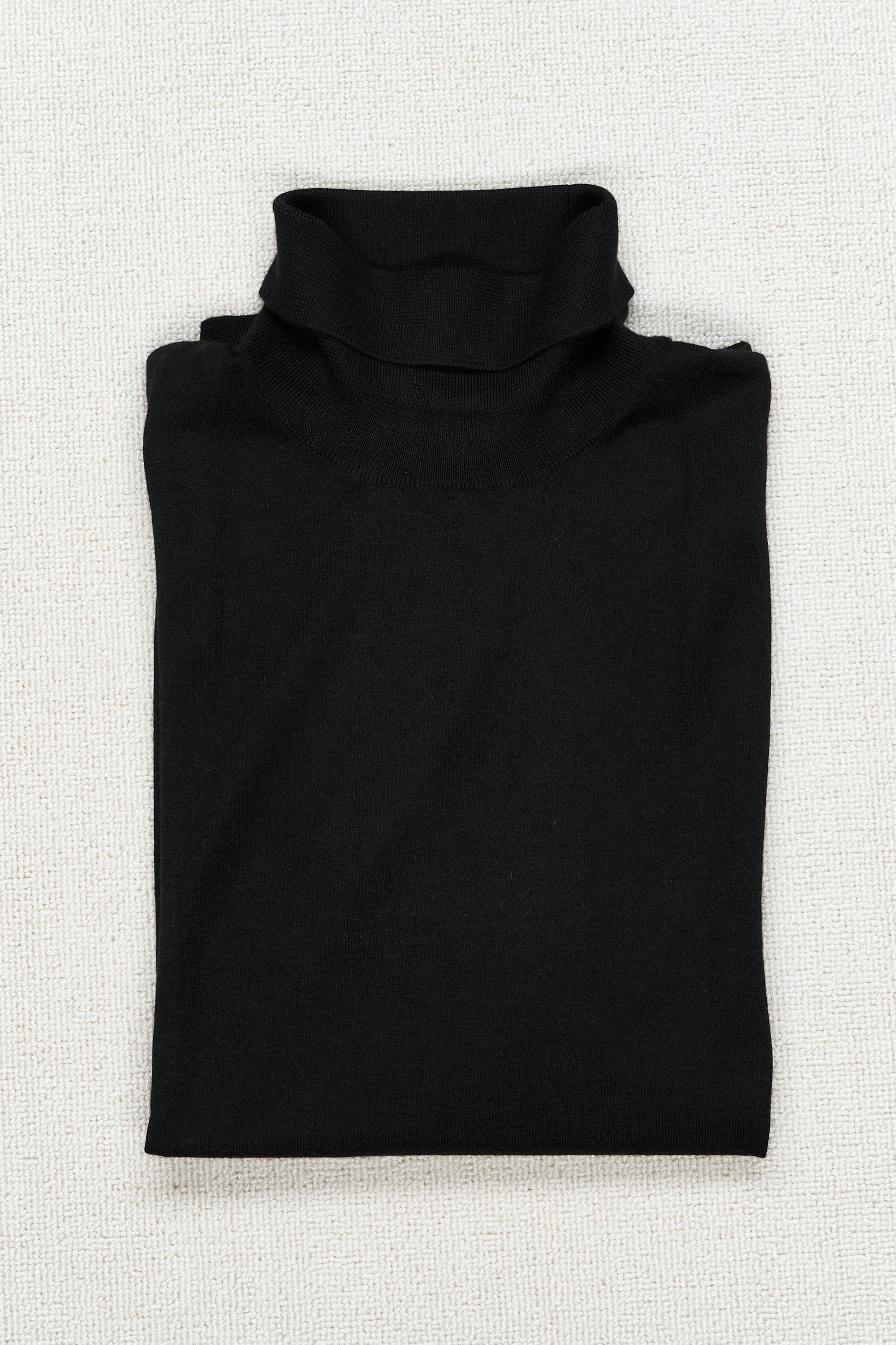 Caruso MA35 Black Cashmere/Silk Turtle Neck Sweater