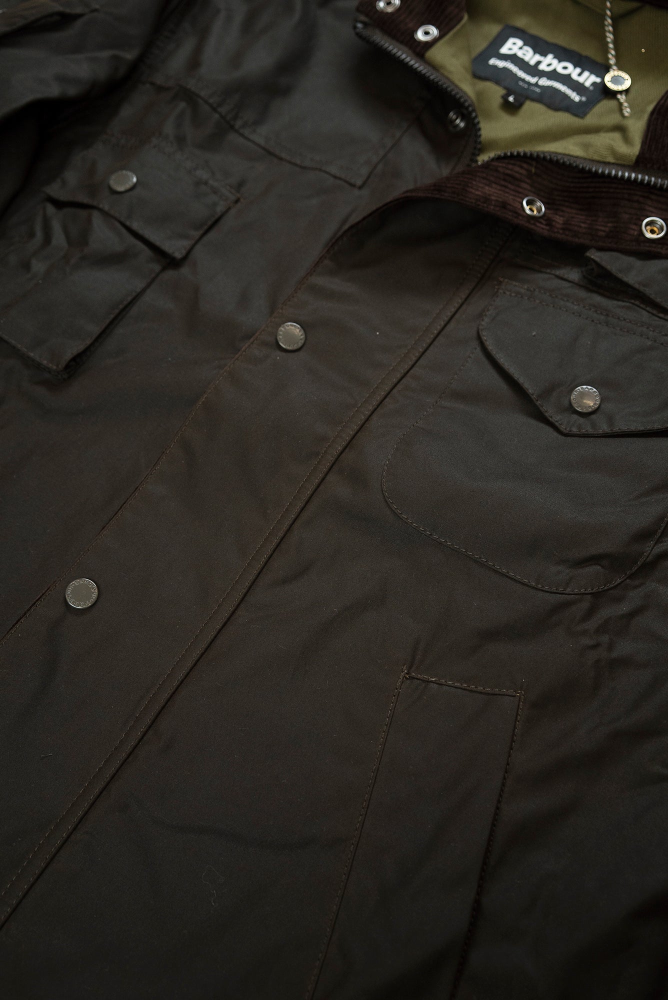 Barbour x Engineered Garments Olive Cowen Waxed Jacket
