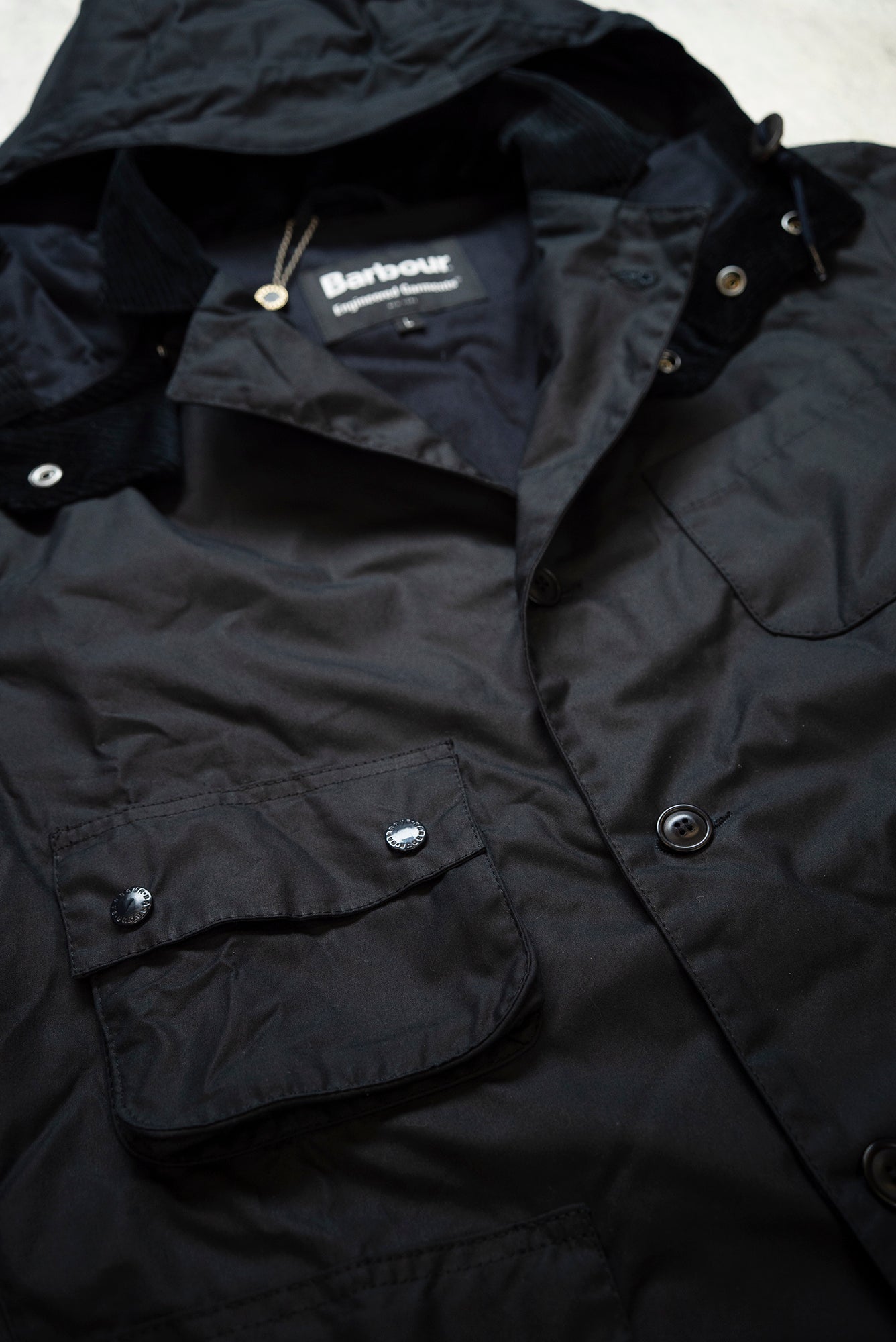 Barbour x Engineered Garments Navy Upland Waxed Jacket