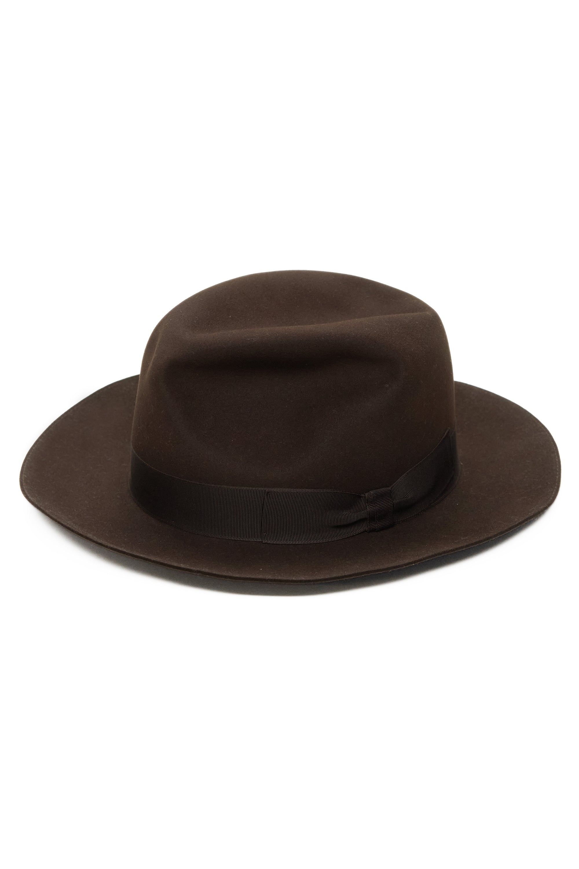 The Armoury Dark Brown 100X90 Atlantic Beaver Fur Fedora