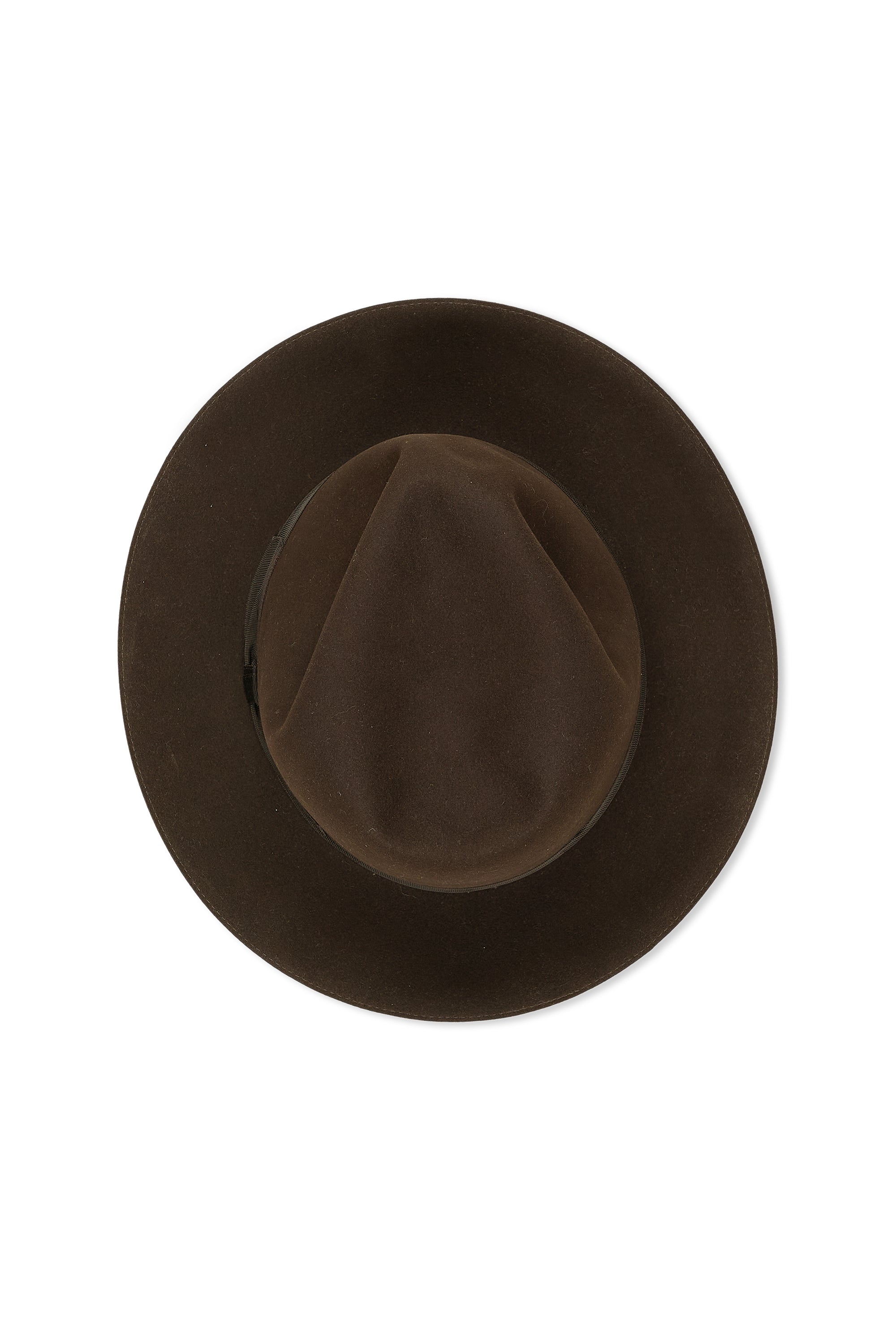 The Armoury Dark Brown 100X90 Atlantic Beaver Fur Fedora