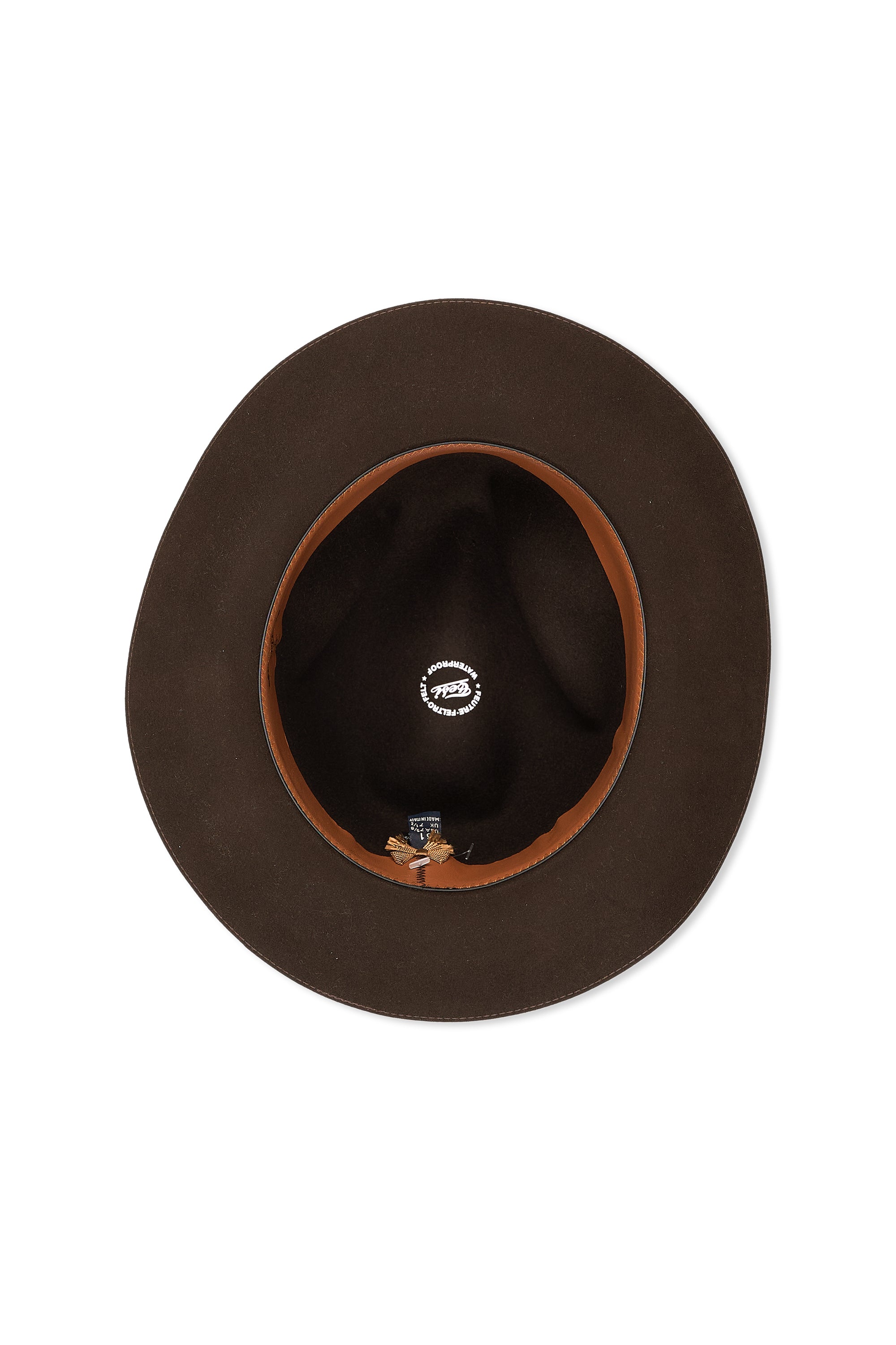 The Armoury Dark Brown 100X90 Atlantic Beaver Fur Fedora