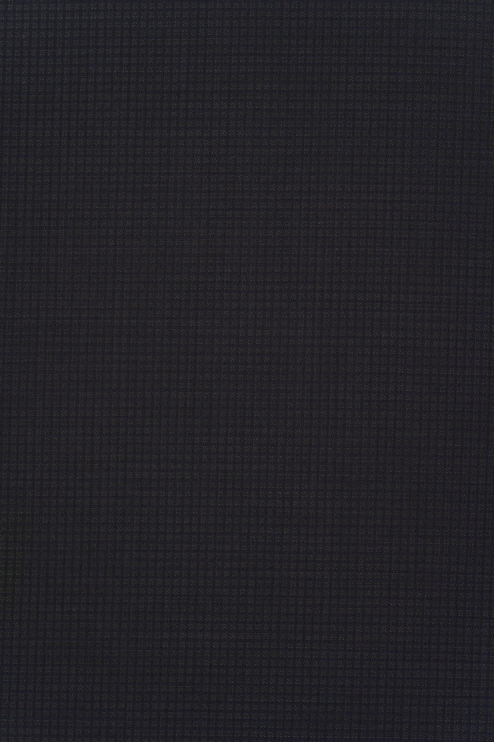 Dormeuil TAC295 8700/43731/B2 Navy Wool Polyamide Check Cloth - 2.5m