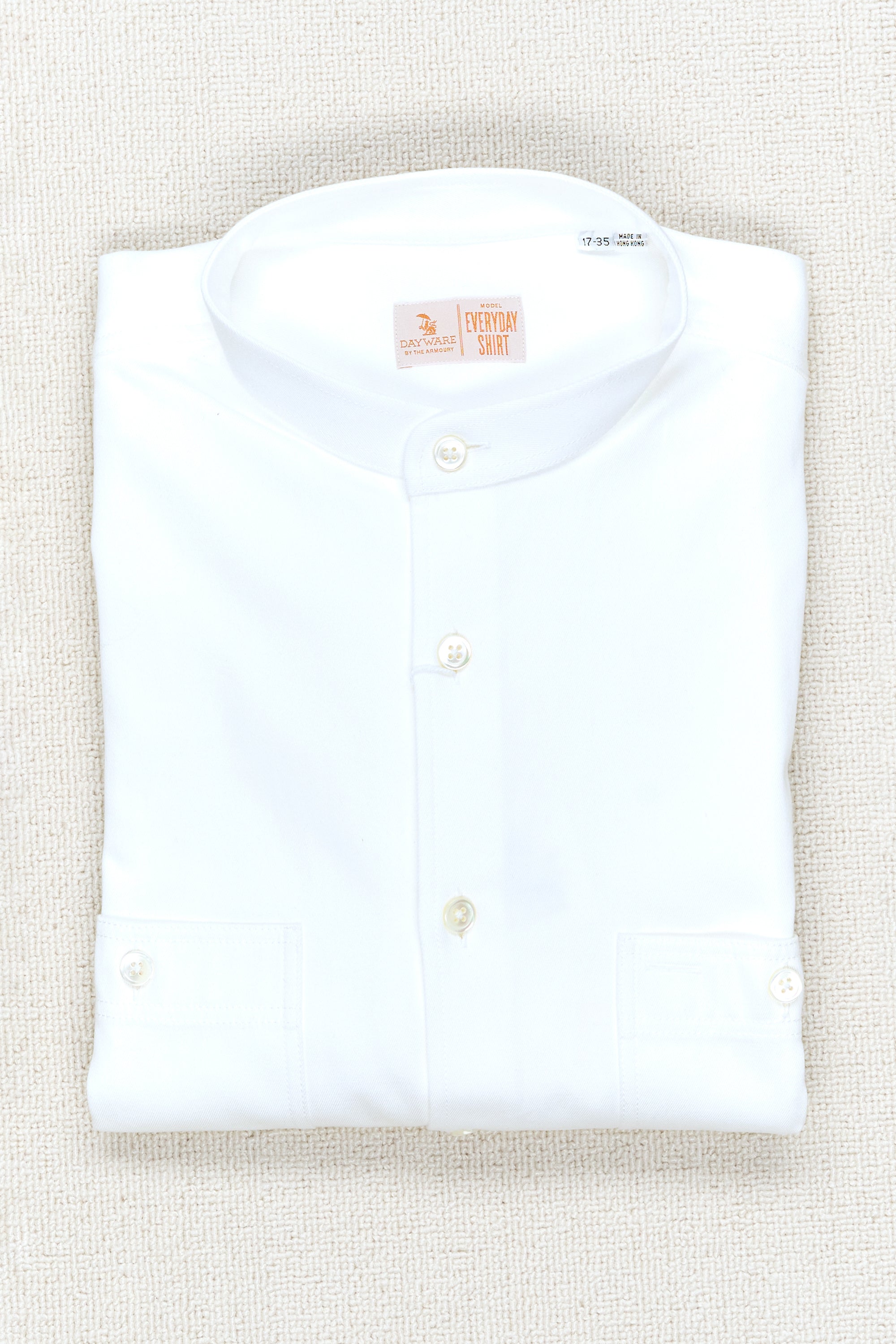 The Armoury White Cotton Twill Everyday Shirt