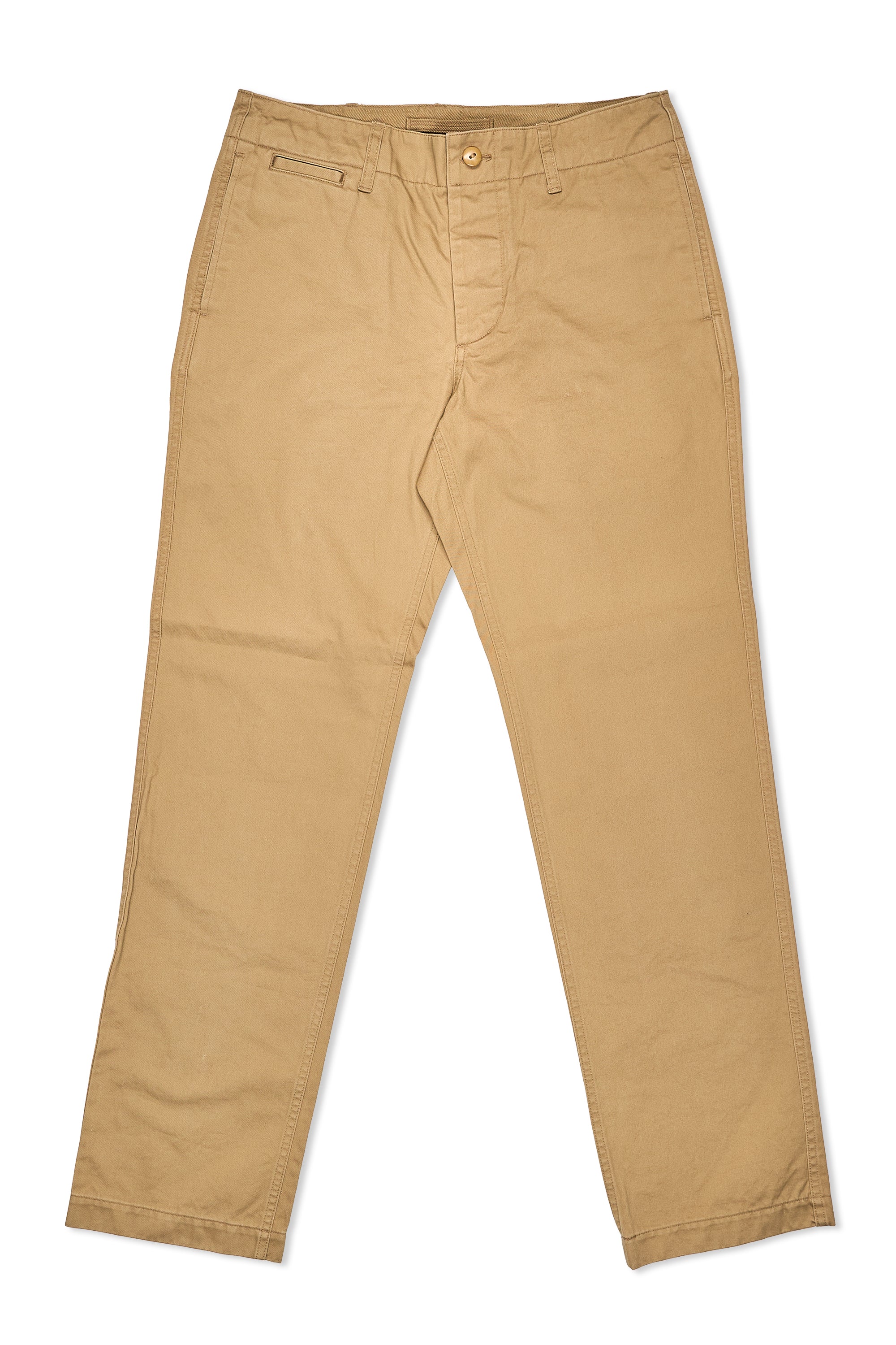 The Armoury by Nigel Cabourn Dayware Khaki Cotton West Point Chinos