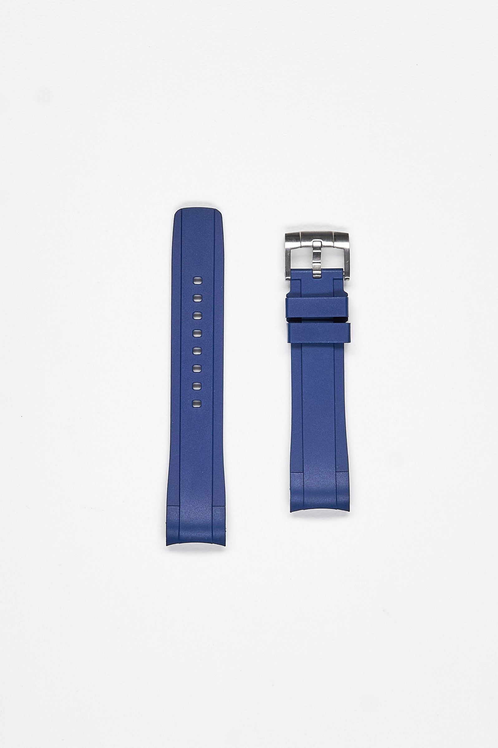 Zealande Rubber Watch Strap with Brushed Tang Buckle