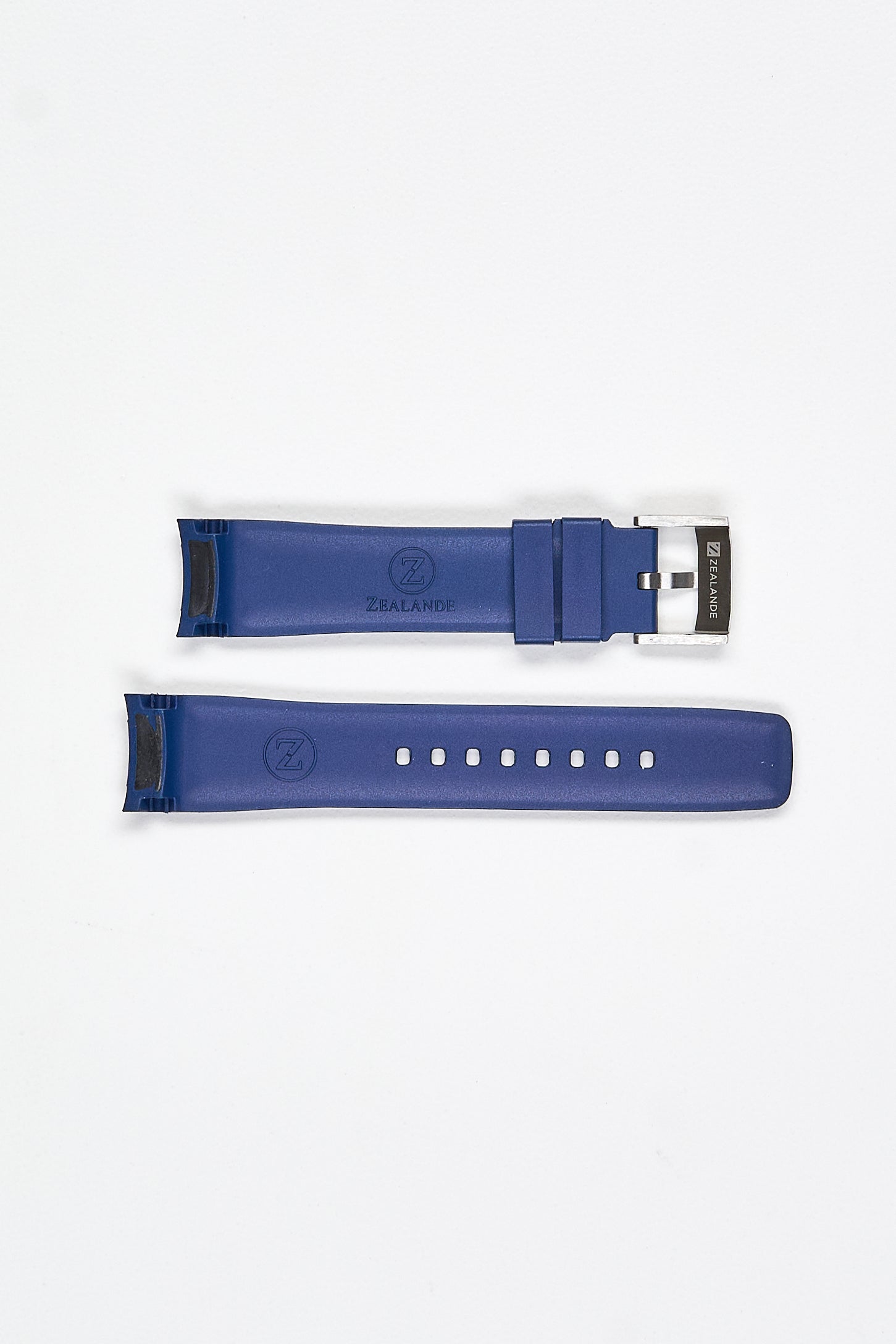 Zealande Rubber Watch Strap with Brushed Tang Buckle