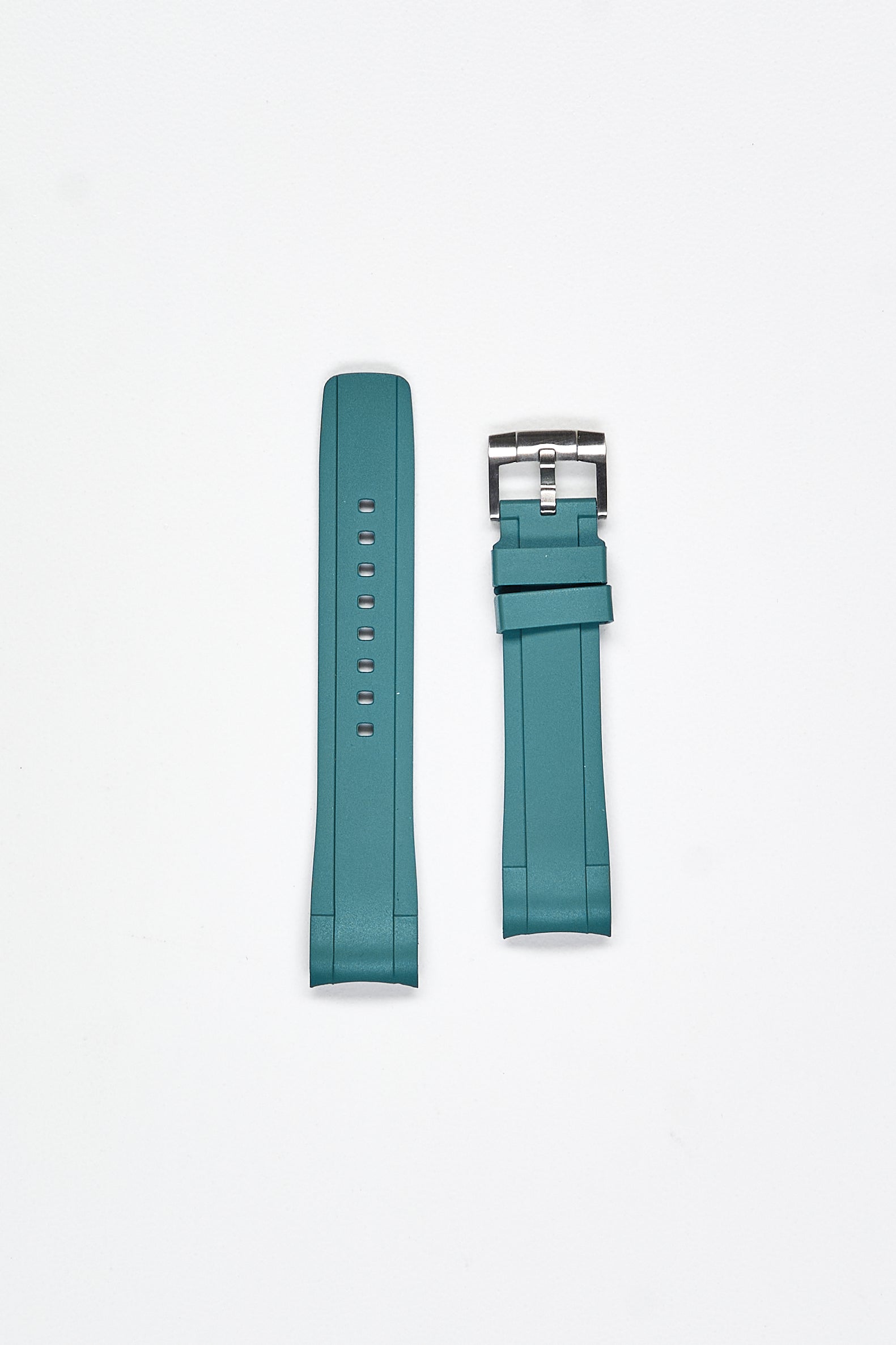 Zealande Rubber Watch Strap with Brushed Tang Buckle