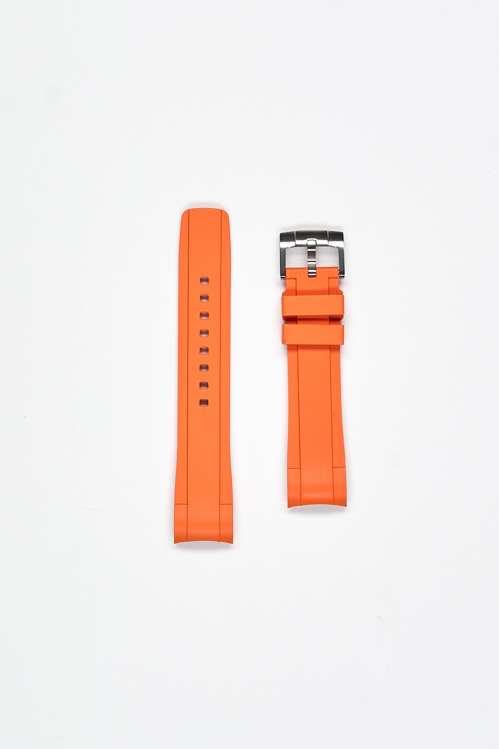 Zealande Rubber Watch Strap with Brushed Tang Buckle