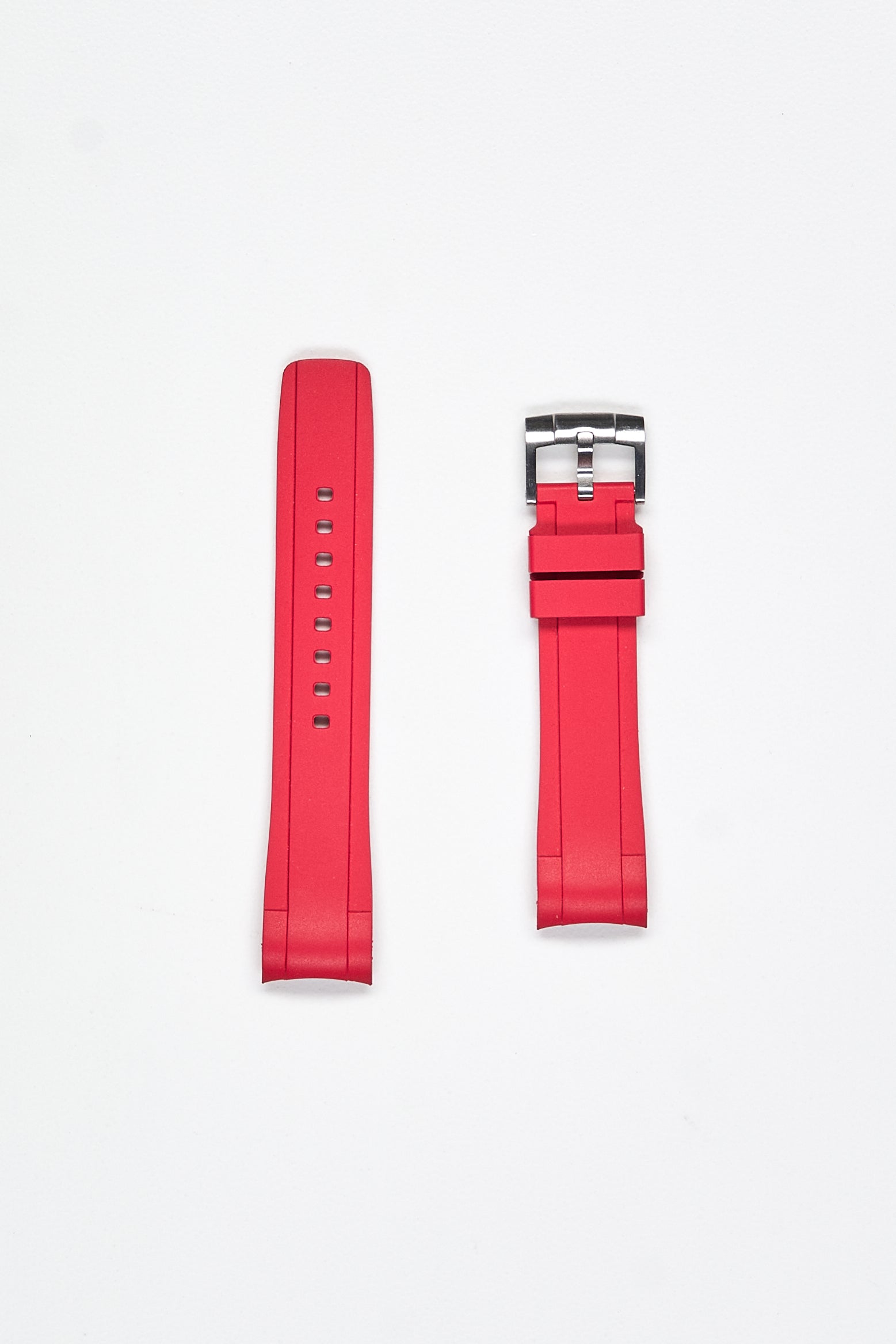 Zealande Rubber Watch Strap with Brushed Tang Buckle
