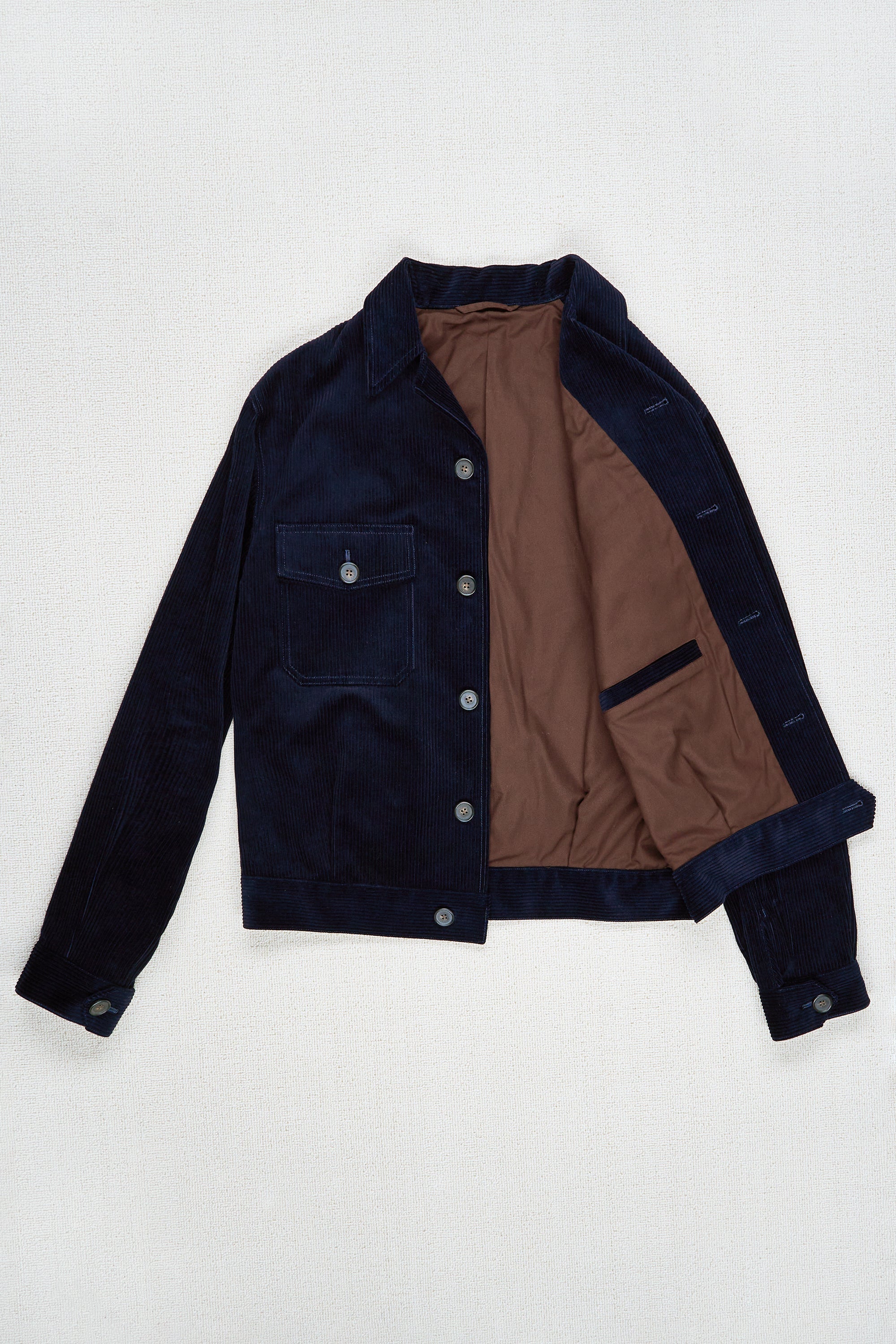 The Armoury 11-A011 Navy Corduroy Road Jacket