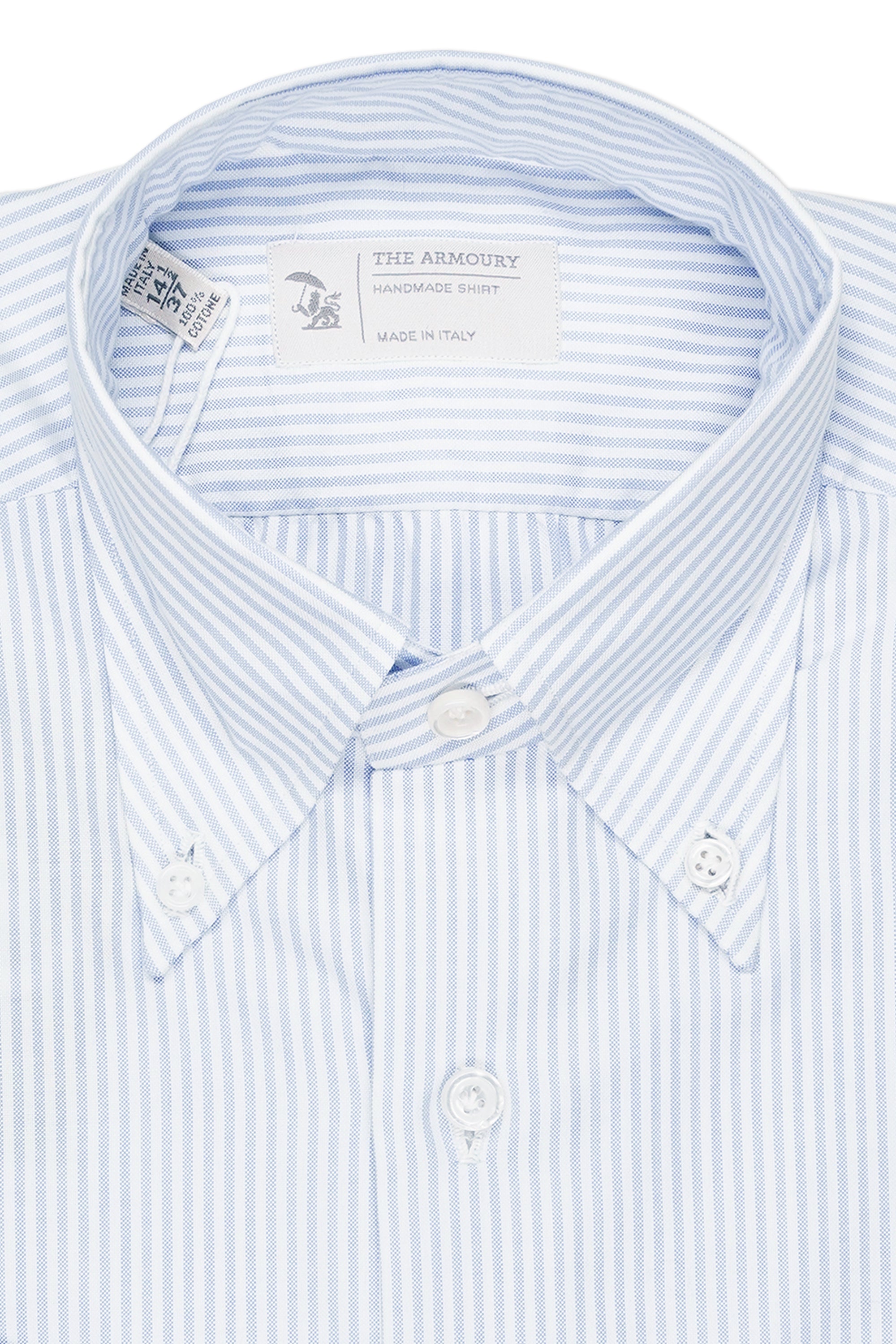 The Armoury Blue Stripe Button Down Oxford Shirt