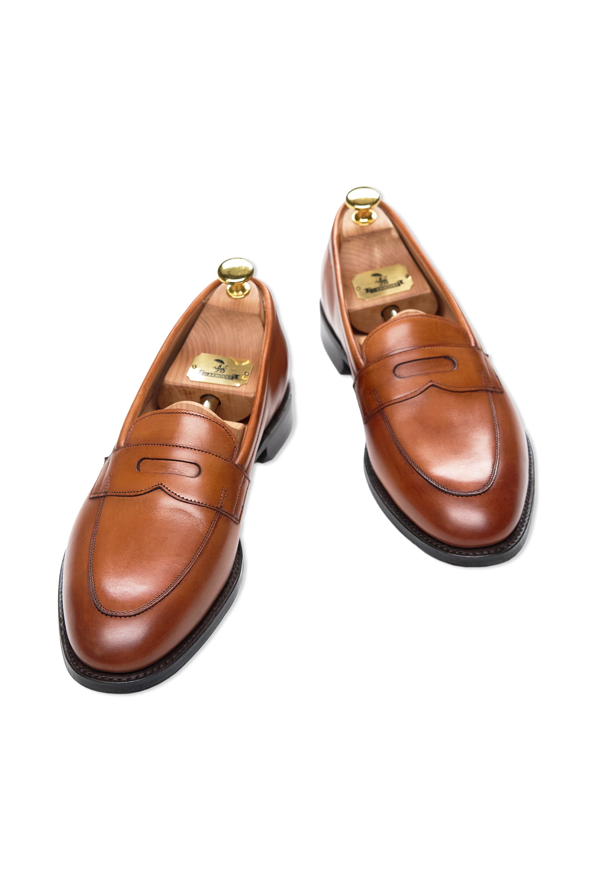 The Armoury Jiro Duane II Dark Leaf Calf Penny Loafers