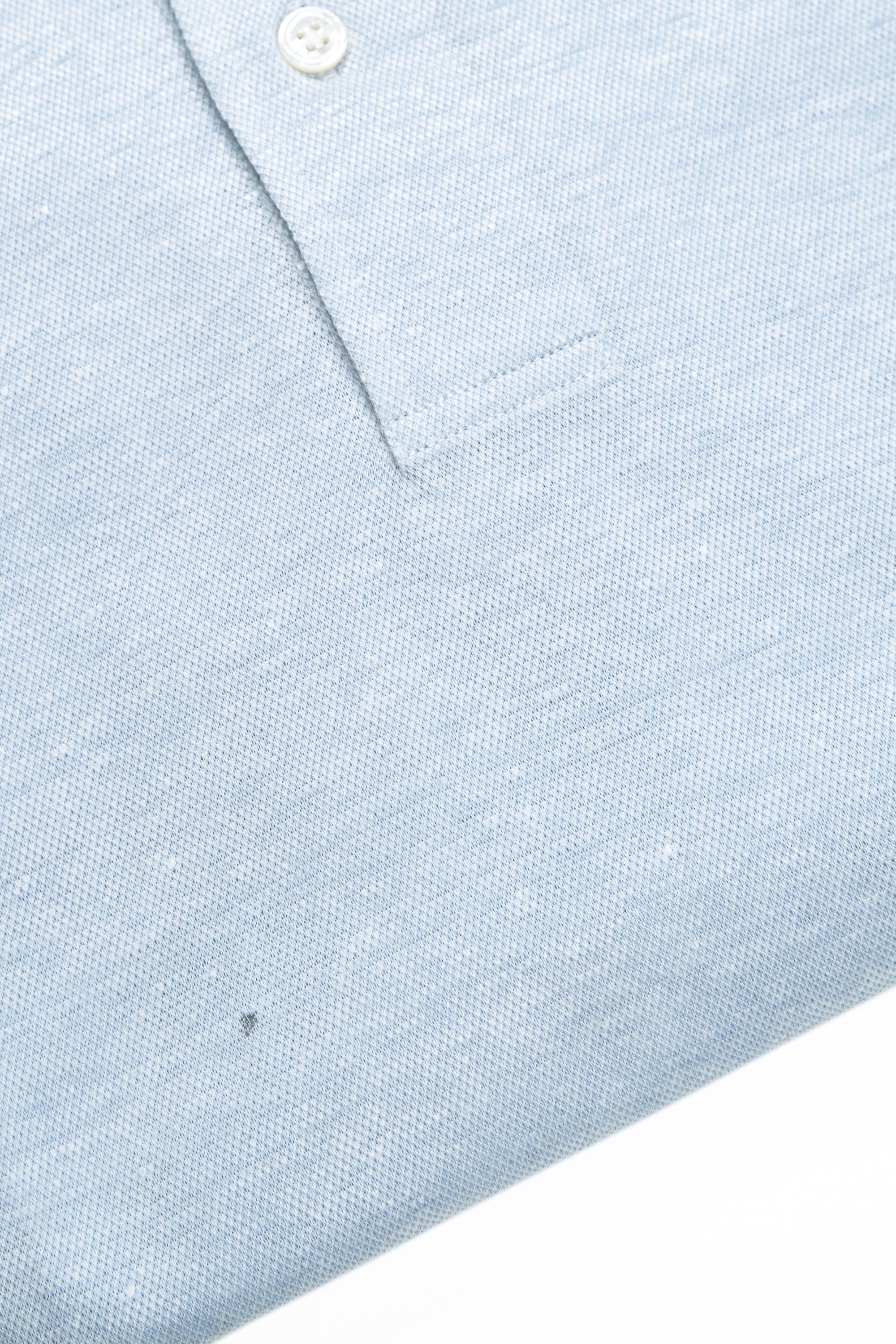 The Armoury Silver Lake Cotton/Linen Long Sleeve Spread Collar Polo *sample*