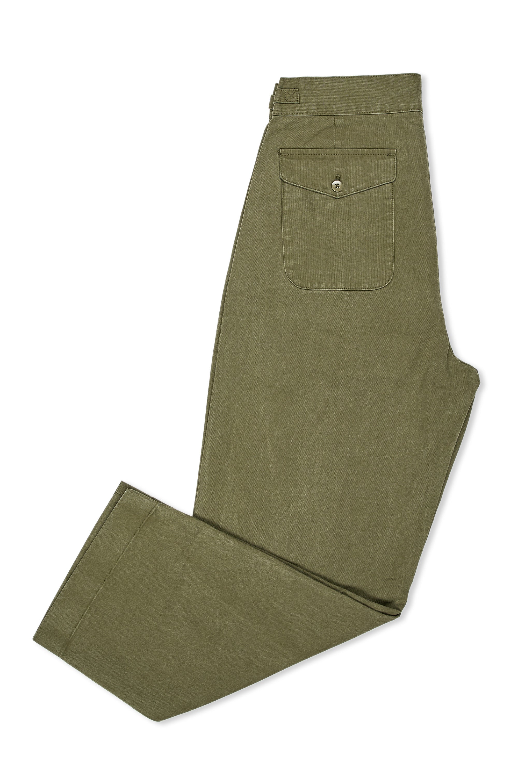 The Armoury Green Cotton Coast Trousers