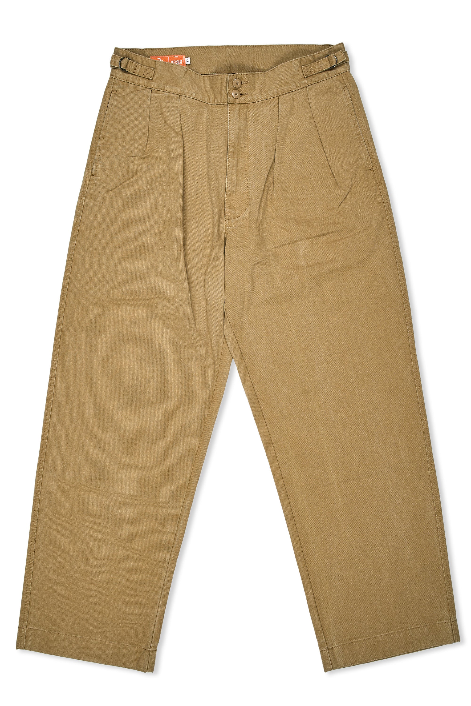 The Armoury Beige Cotton Coast Trousers
