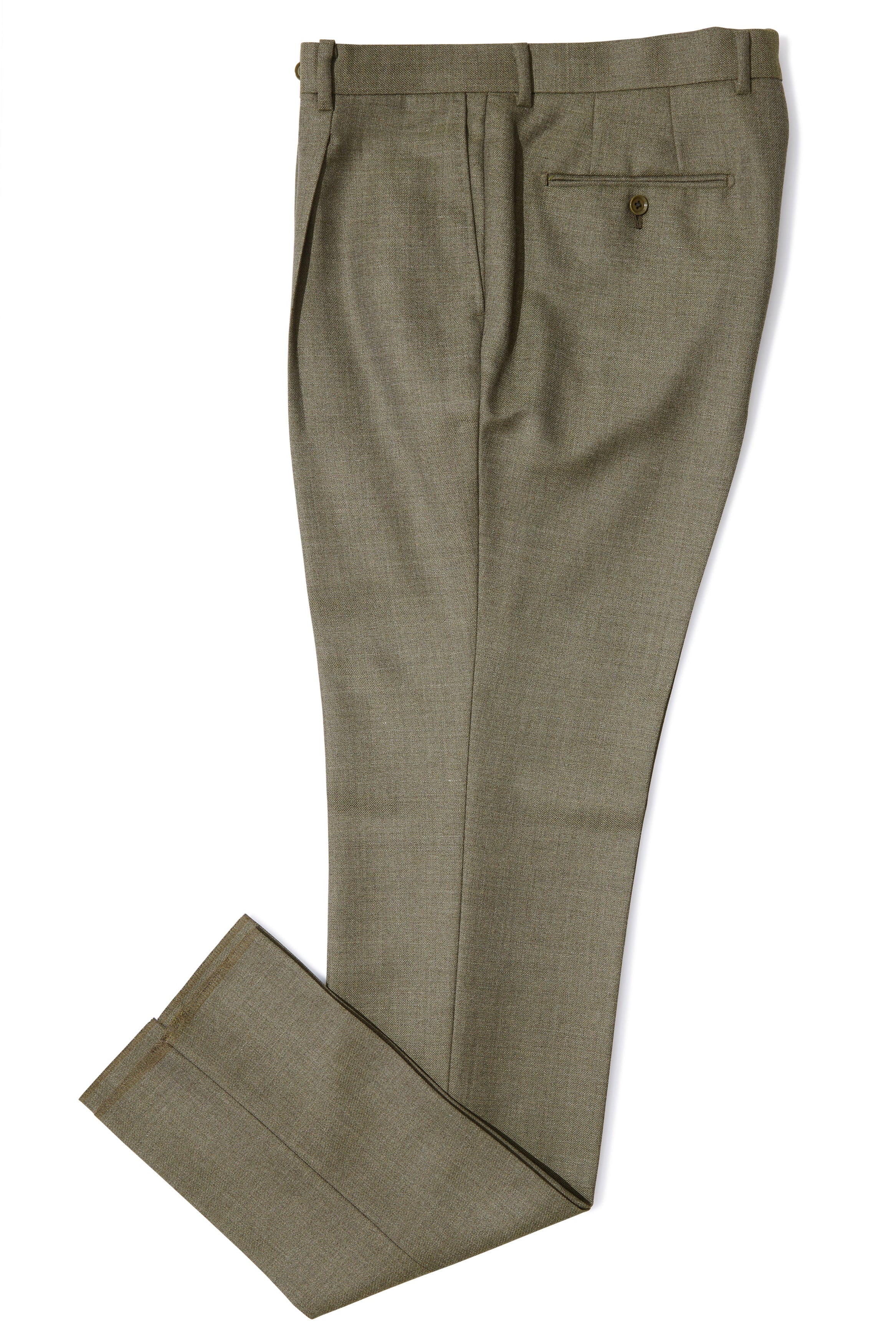 The Armoury Model B Mure Green Wool Trousers