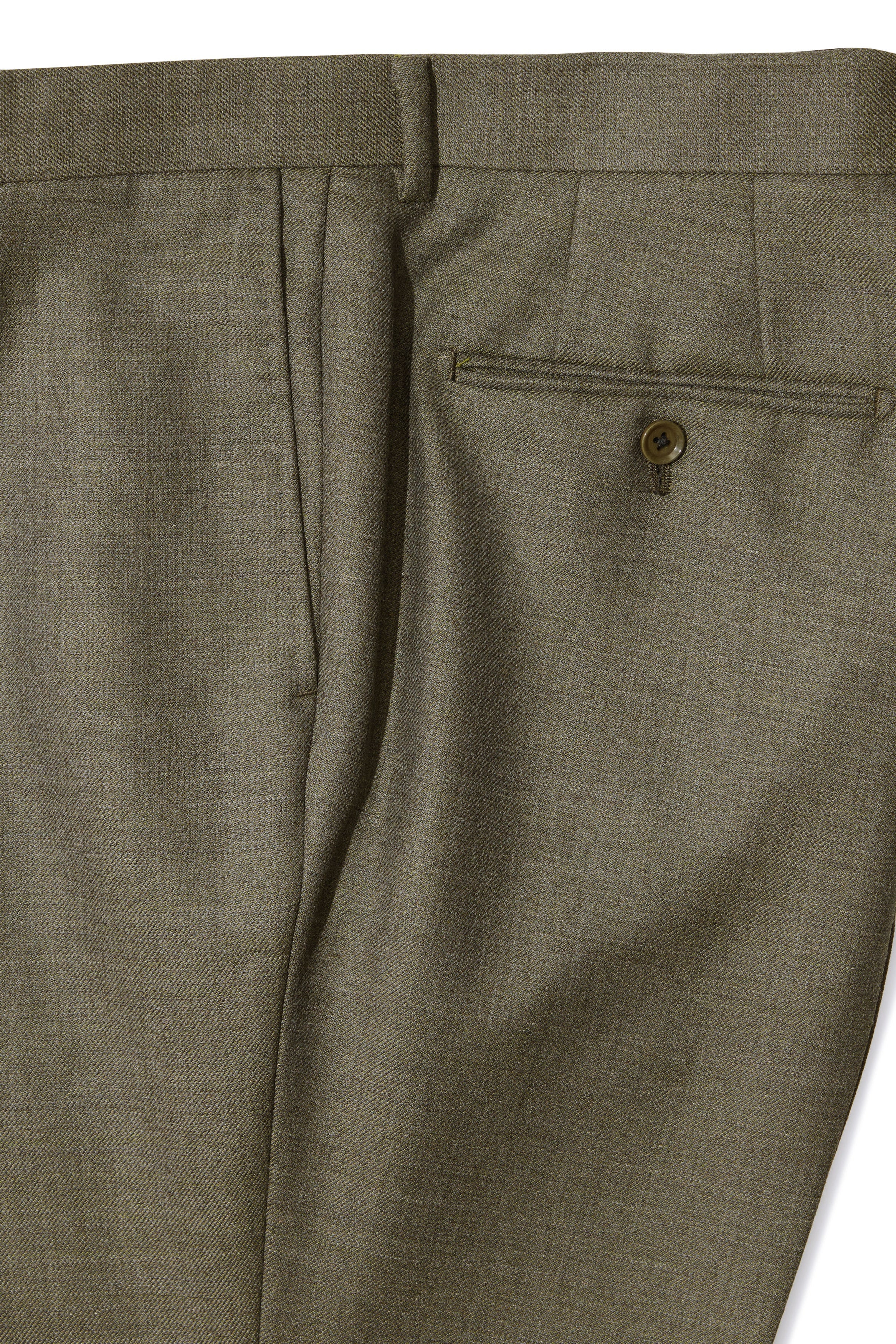 The Armoury Model B Mure Green Wool Trousers