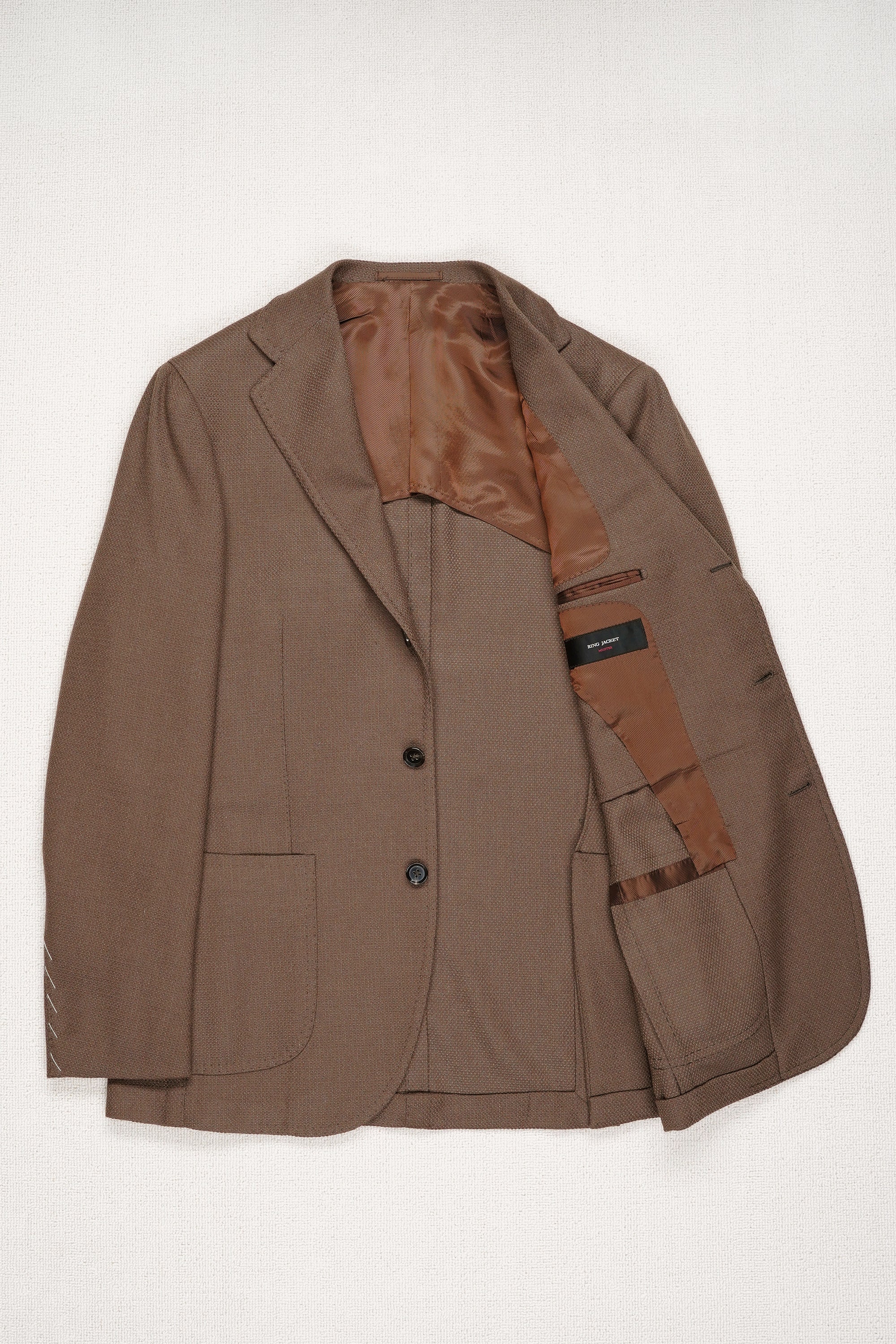 Ring Jacket Meister Model 254FH Brown Wool/Cashmere/Silk Sport Coat