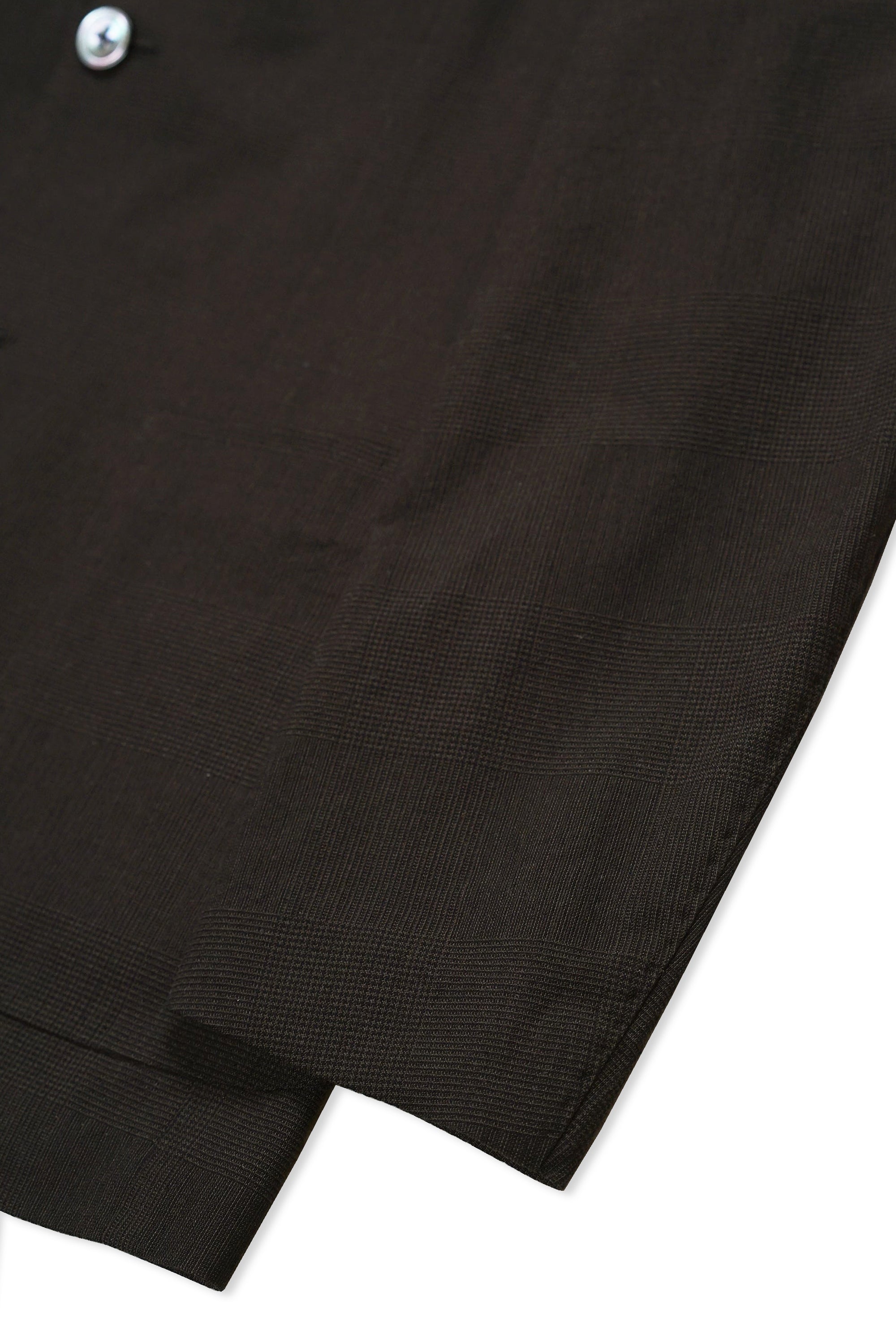 Ring Jacket Model 298 Dark Brown Prince of Wales Check Cotton/Wool Sport Coat