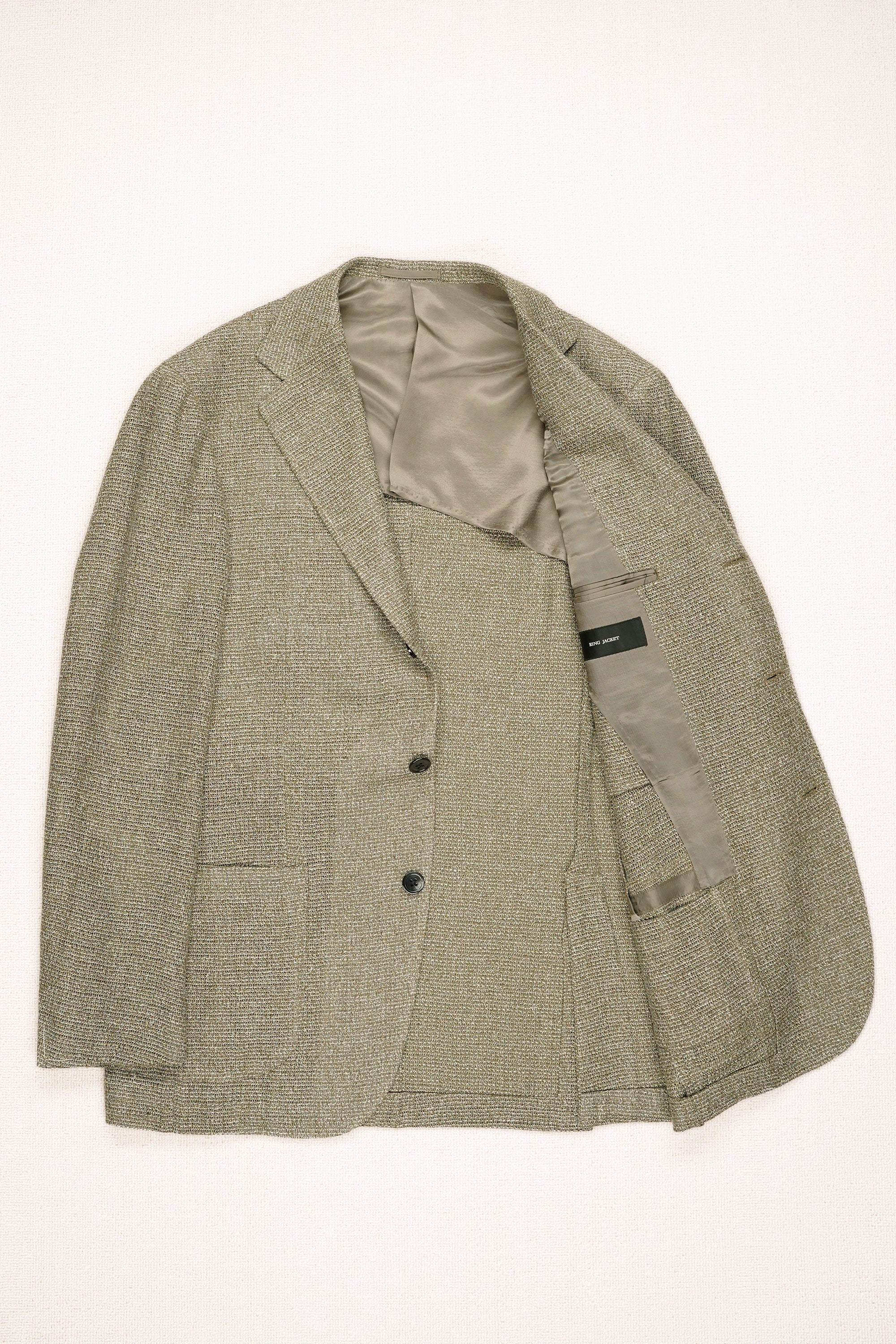 Ring Jacket Model TAJ-02/300 Orchard Green Silk/Linen Sport Coat