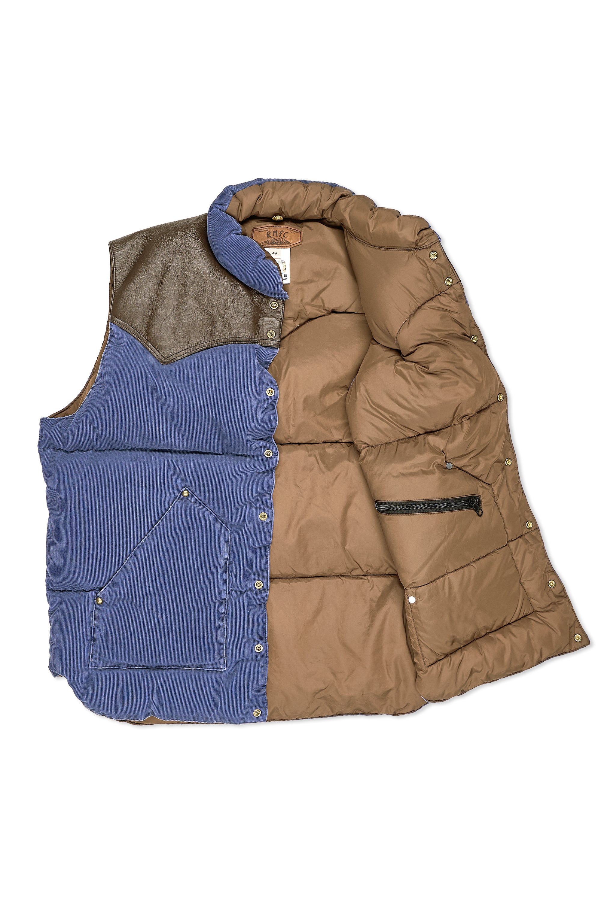 Rocky Mountain Featherbed 200-232-16 Navy Corduroy Down Vest