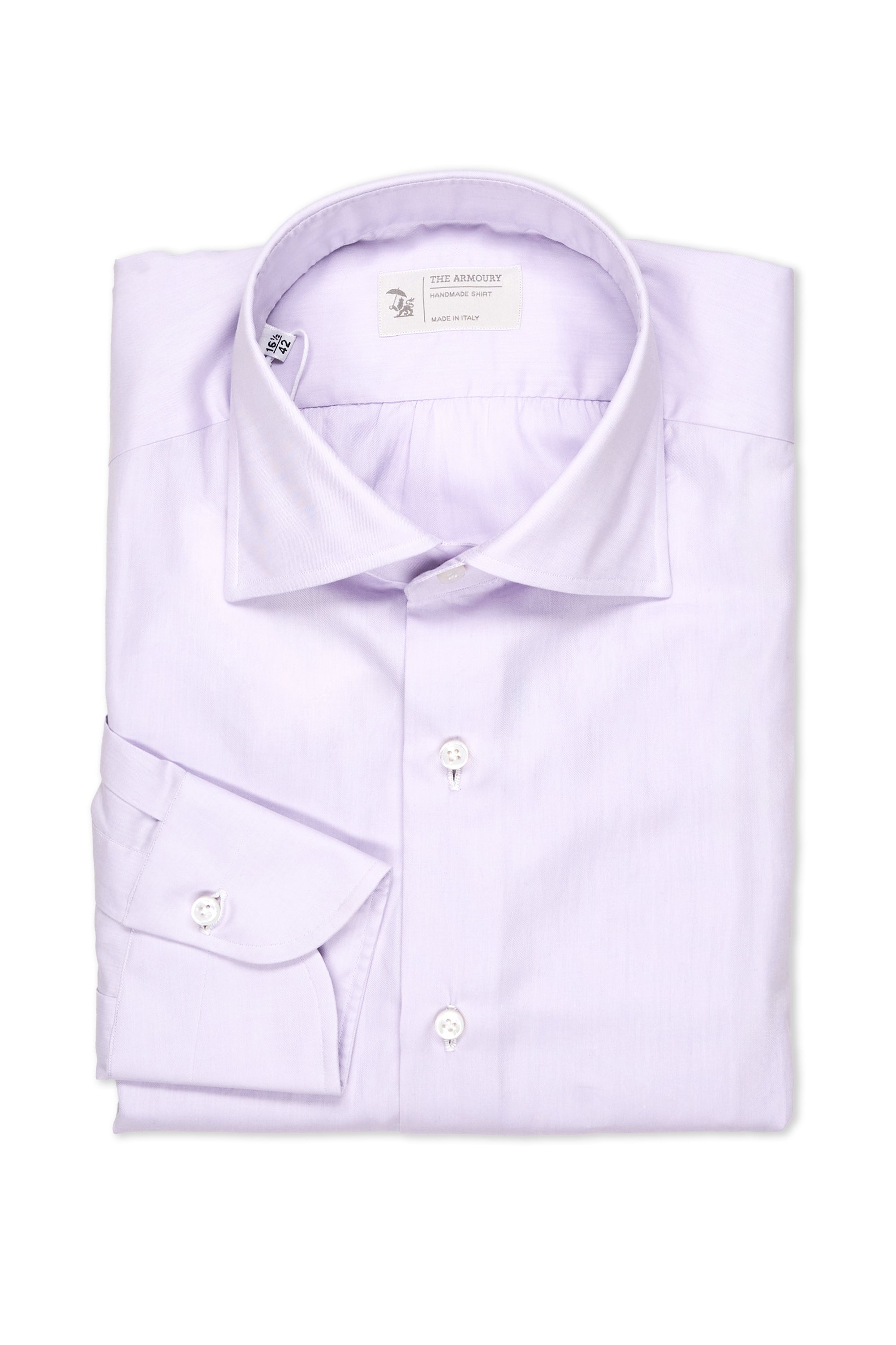 The Armoury Soul 16 Purple Cotton Spread Collar Shirt *sample*