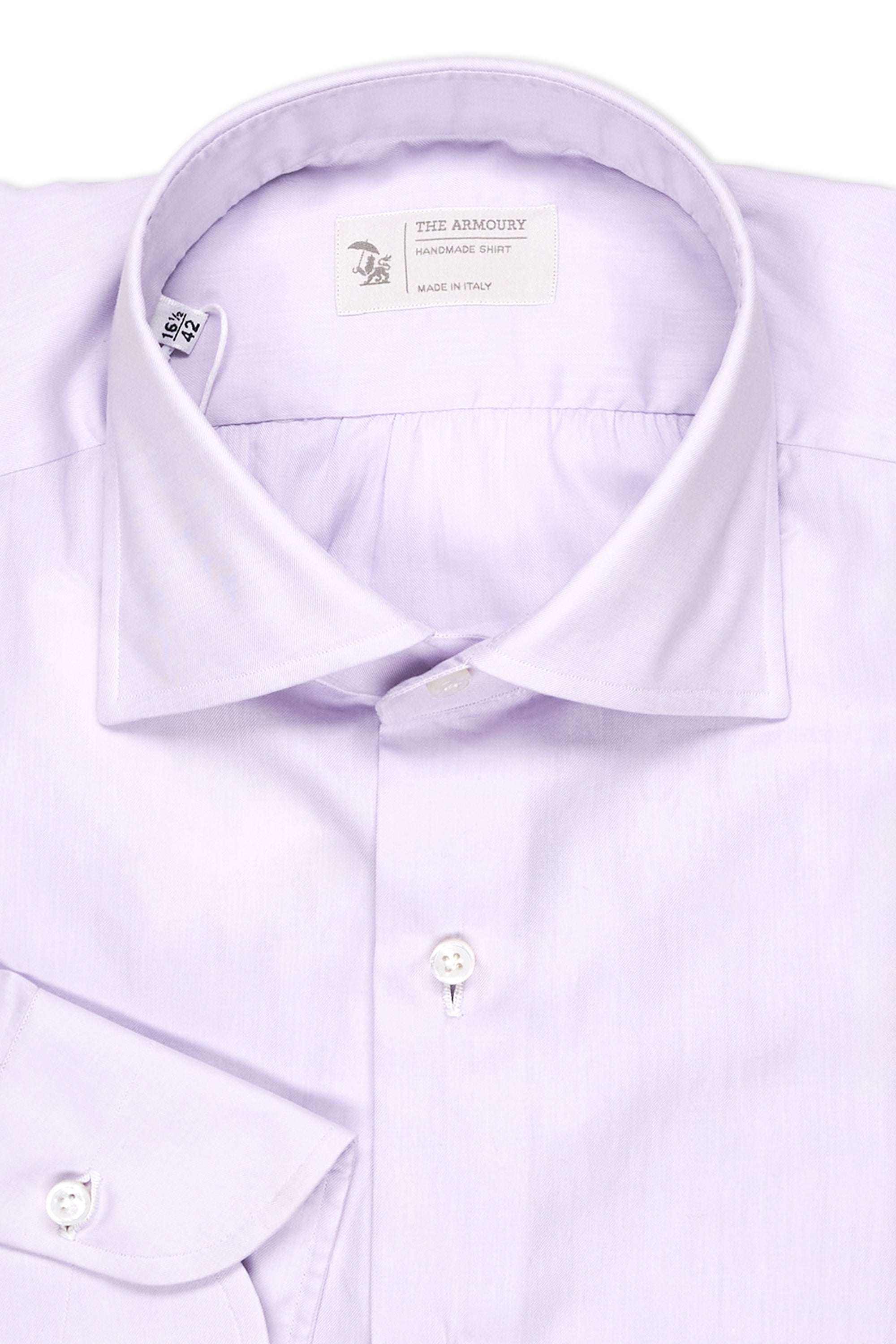 The Armoury Soul 16 Purple Cotton Spread Collar Shirt *sample*