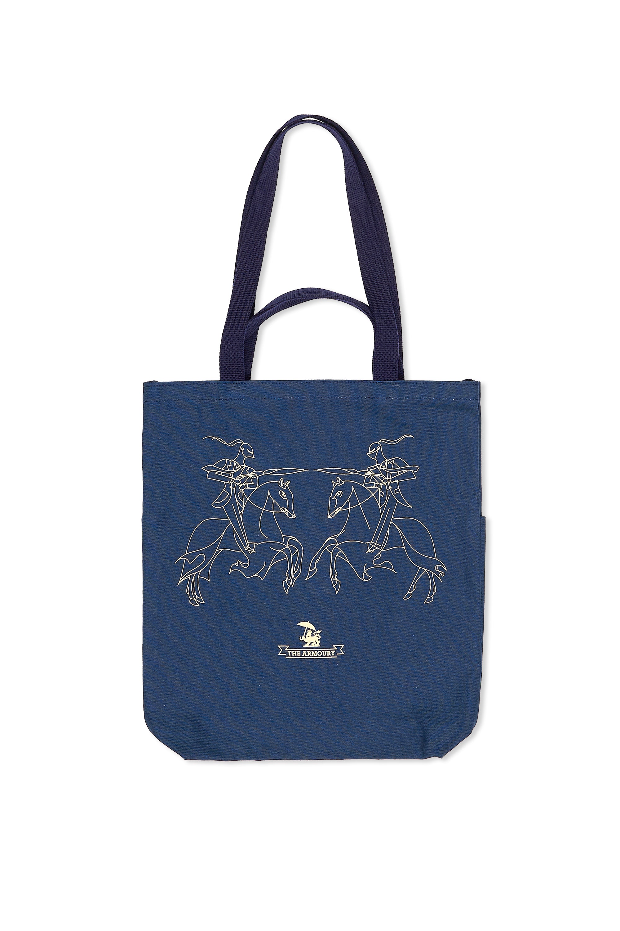 The Armoury Navy Cotton Canvas Sling Tote Bag *factory seconds*