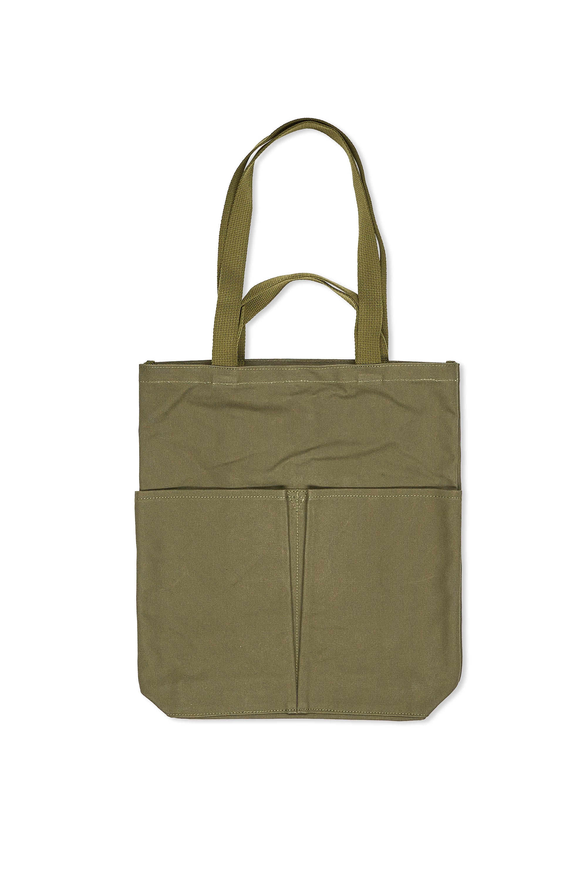 The Armoury Khaki Green Cotton Canvas Sling Tote Bag *factory seconds*