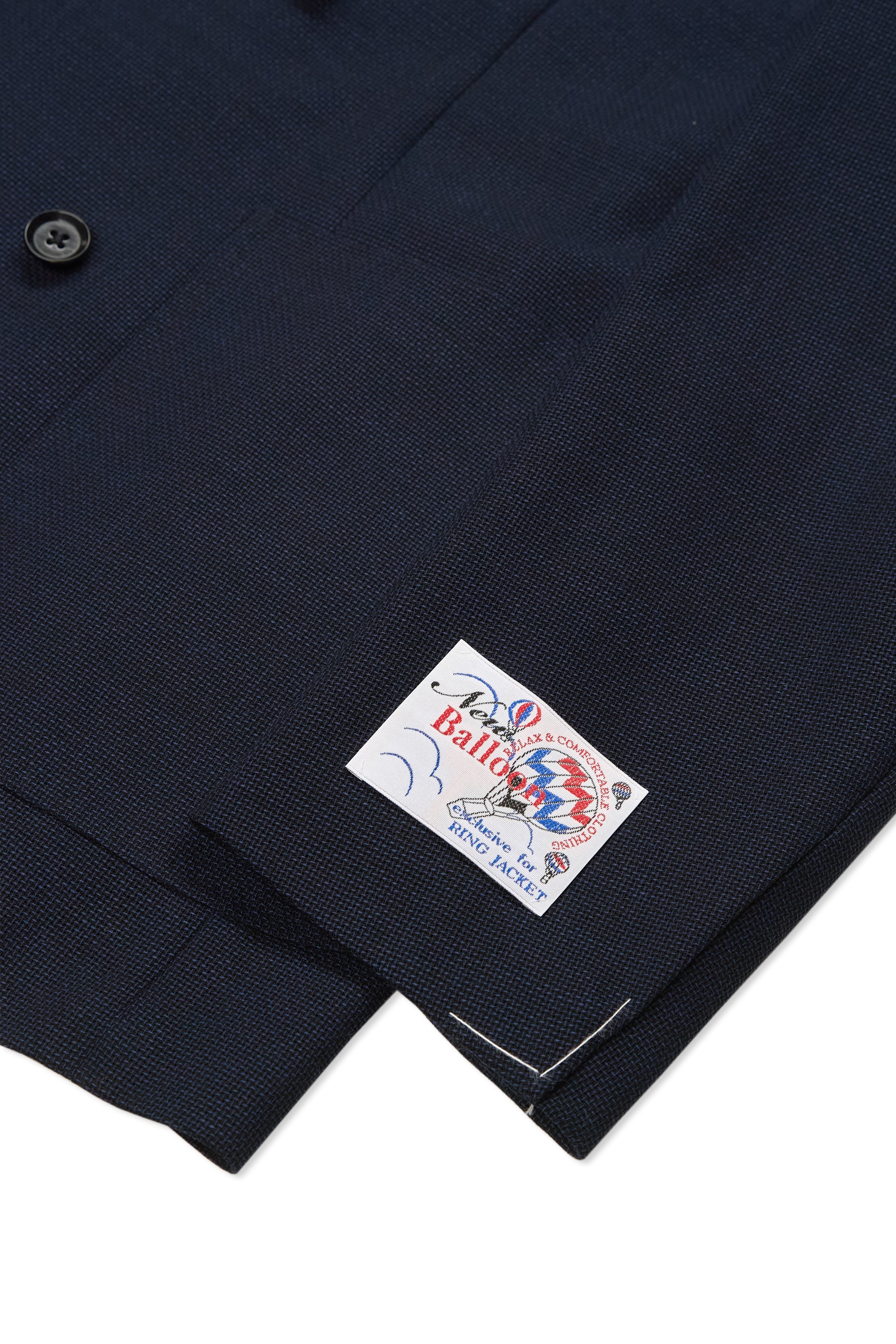 Ring Jacket Meister 304F Navy Wool Balloon DB Sport Coat