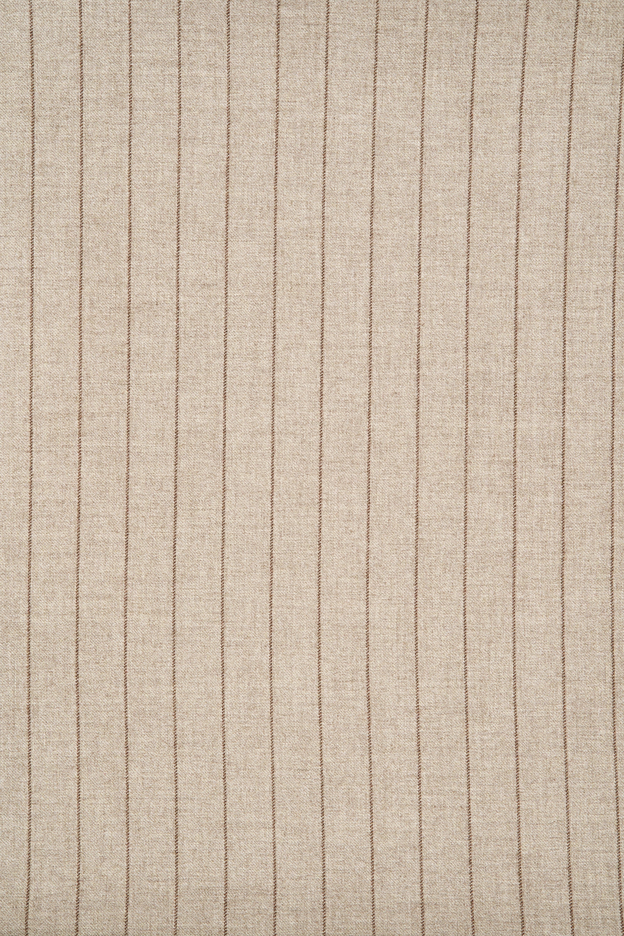 Vitale Barberis Canonico Beige with Brown Stripe Virgin Wool Cloth - 2.4m