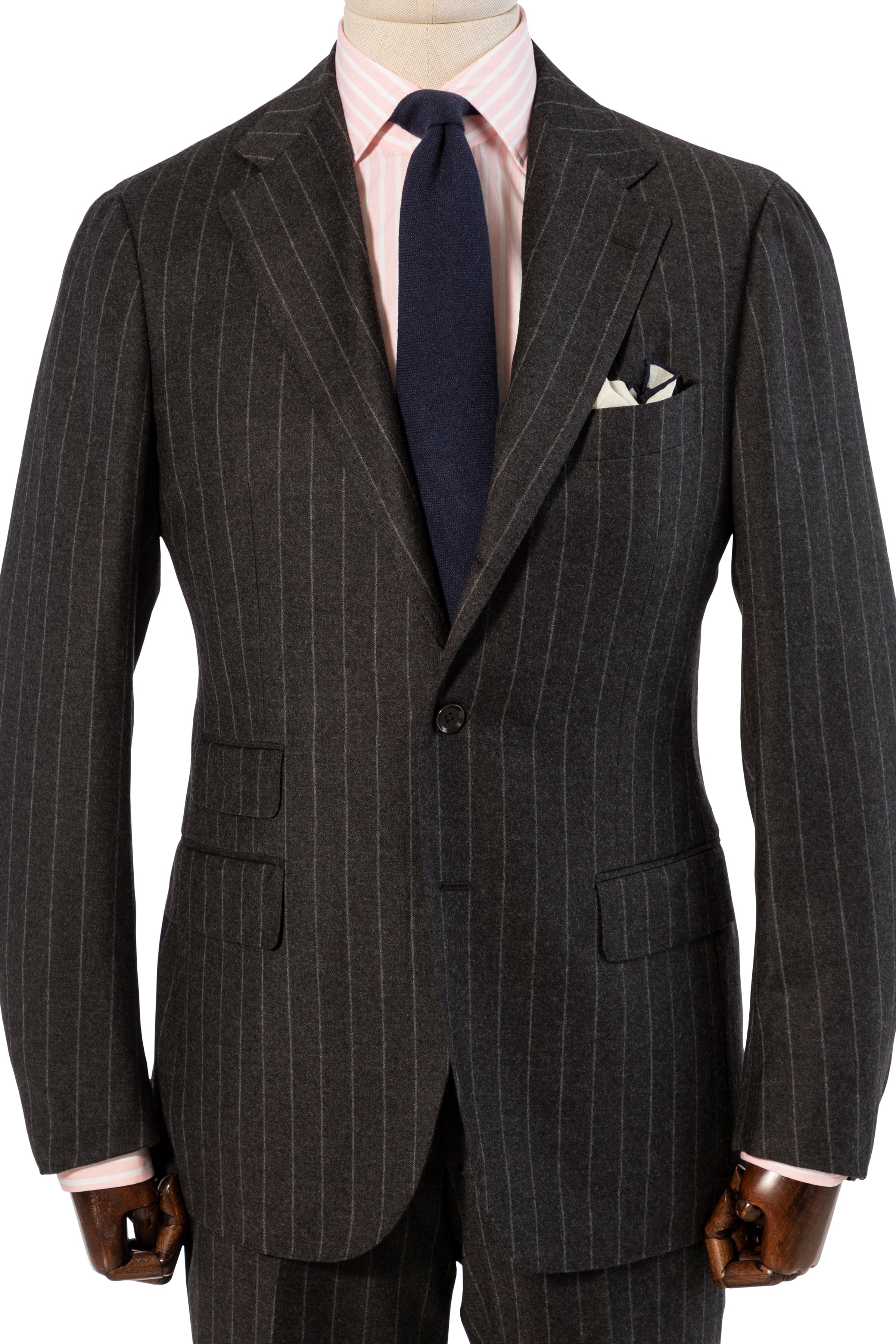Dormeuil Green Pinstripe Suit by Knot Standard