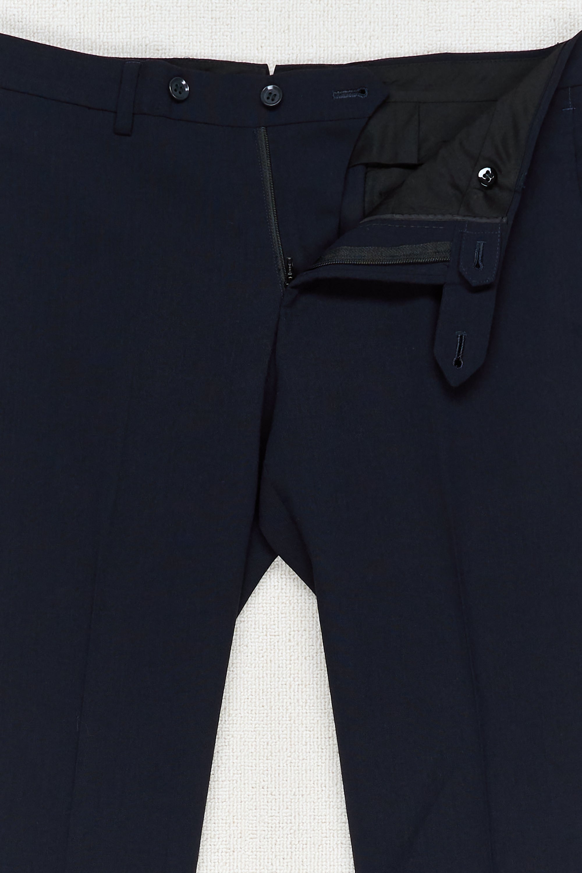 Ring Jacket 184 Navy Wool/Silk "Ice Twist" Suit