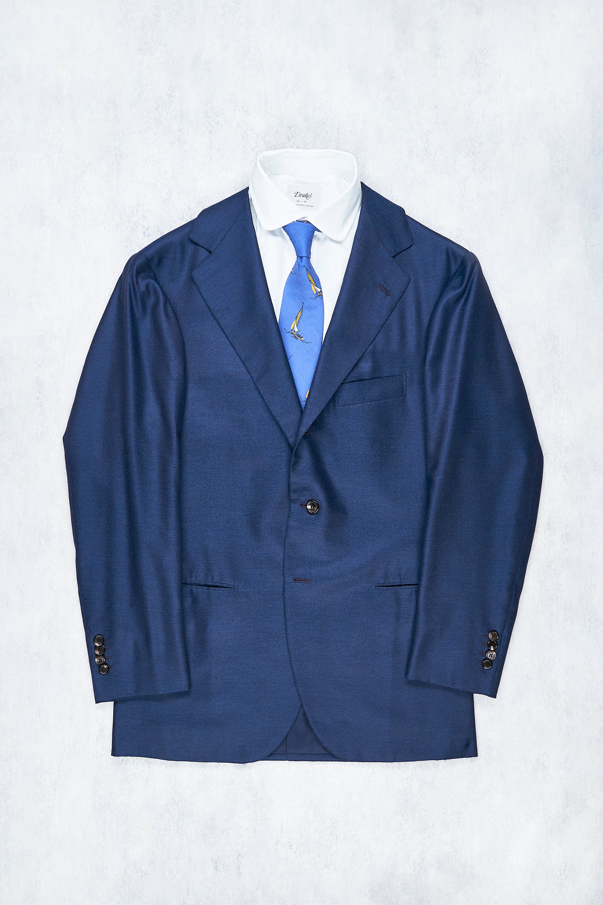 Liverano & Liverano Blue Twill Wool/Cashmere Sport Coat Bespoke