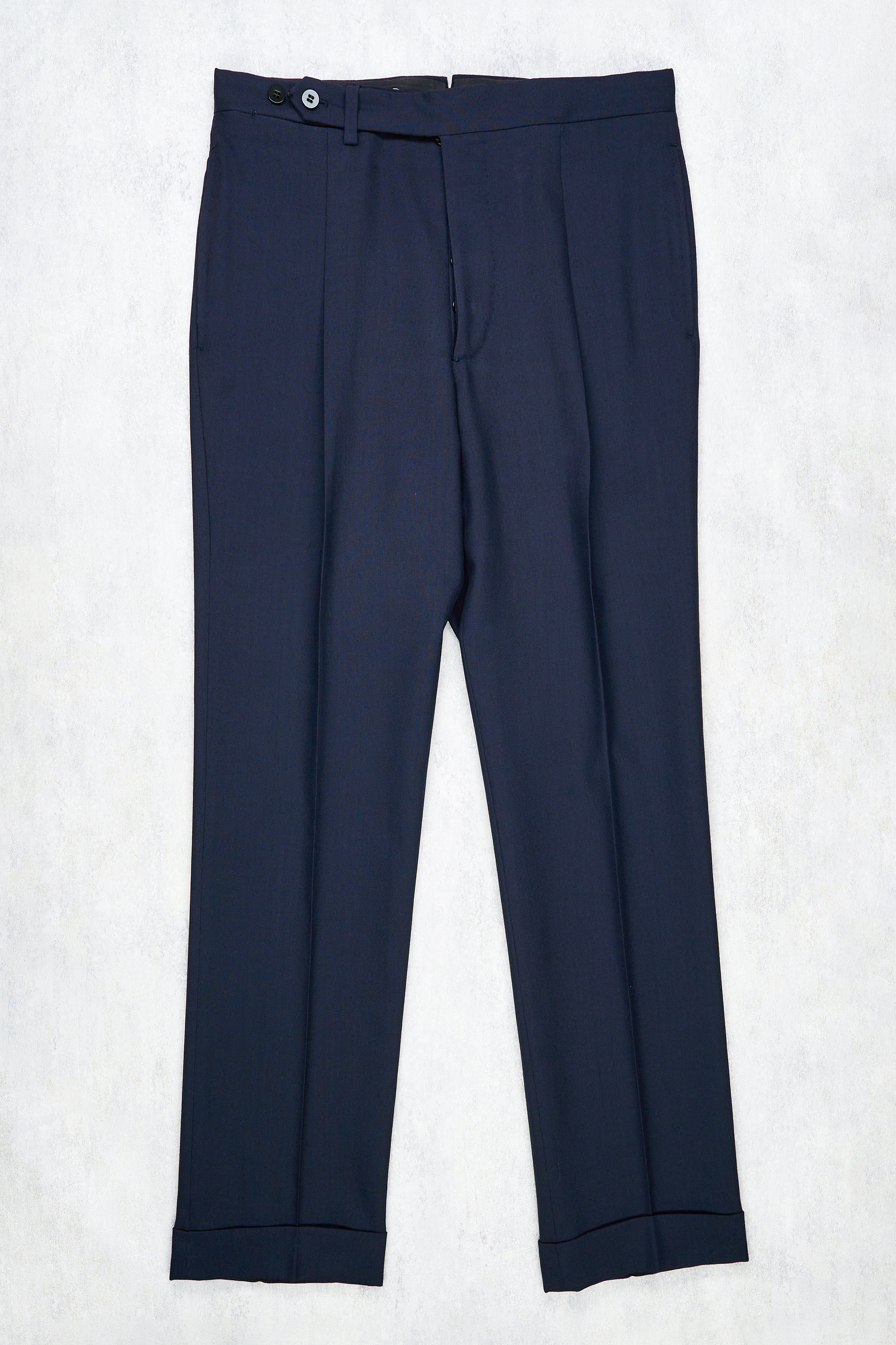 Orazio Luciano Navy Wool 3 Piece Suit