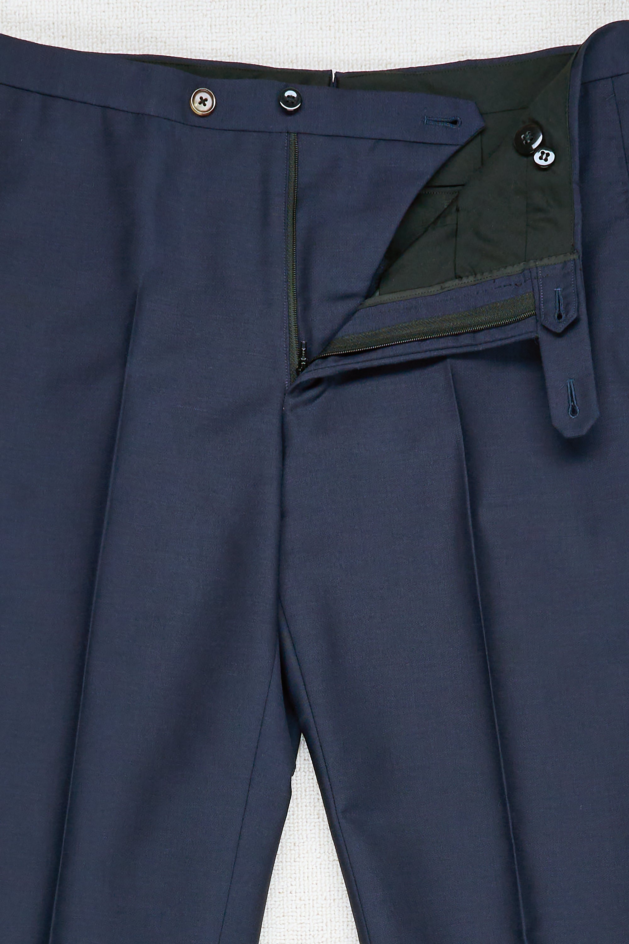 Ring Jacket Navy Mohair/Wool/Silk DB Suit