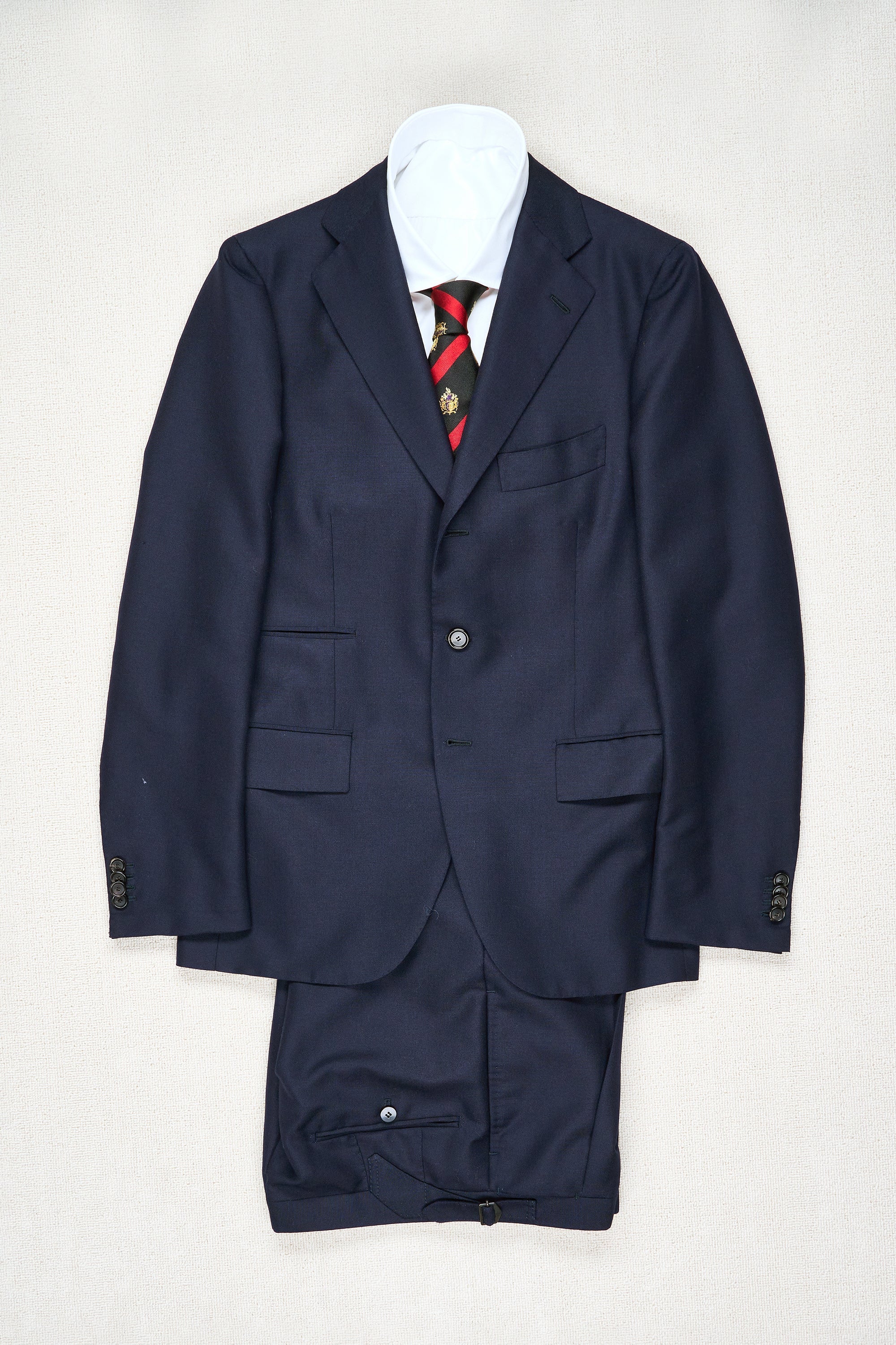 Cesare Attolini Navy Wool/Mohair Suit