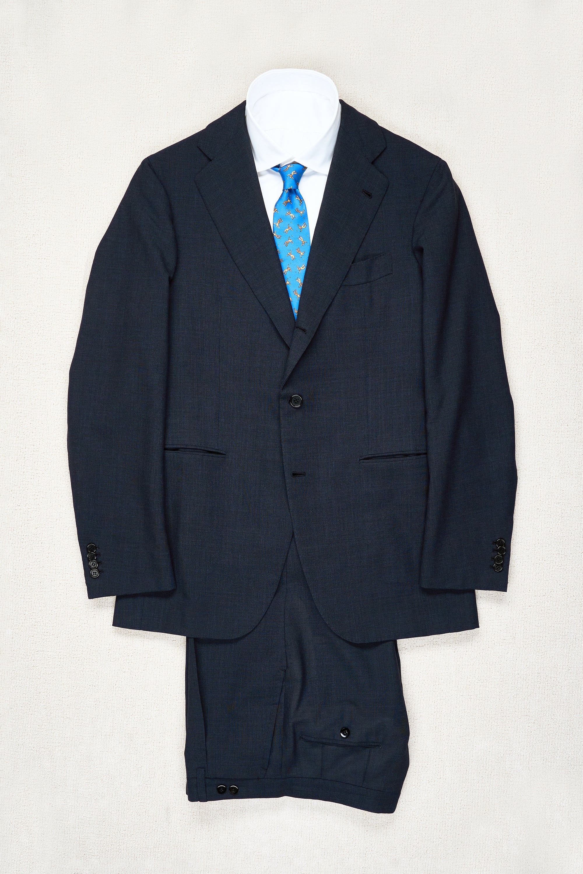 Orazio Luciano Blue Fresco Wool Suit