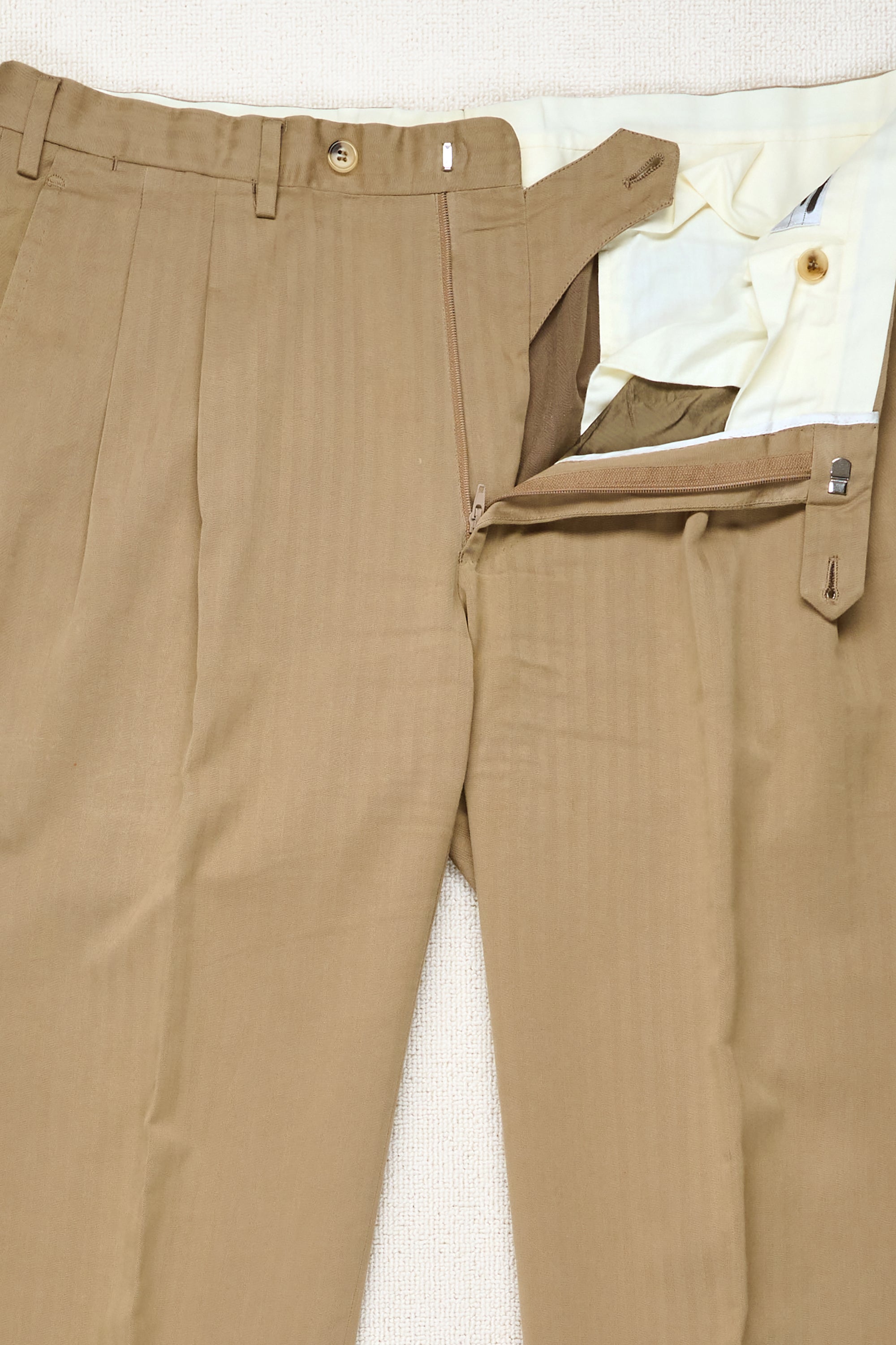 Ernesto Tan Cotton Herringbone Suit