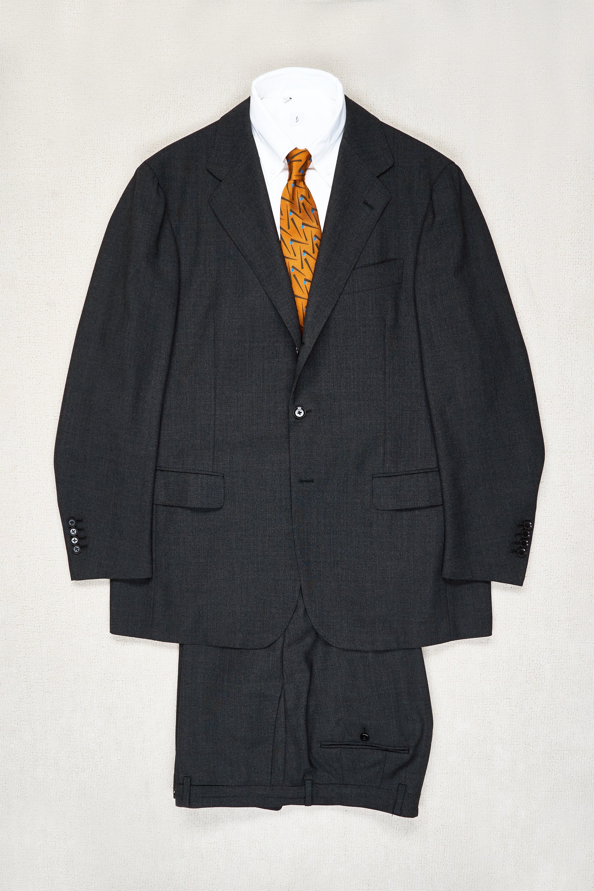 The Armoury by Ring Jacket Model 3 Grey 4-ply Wool Suit