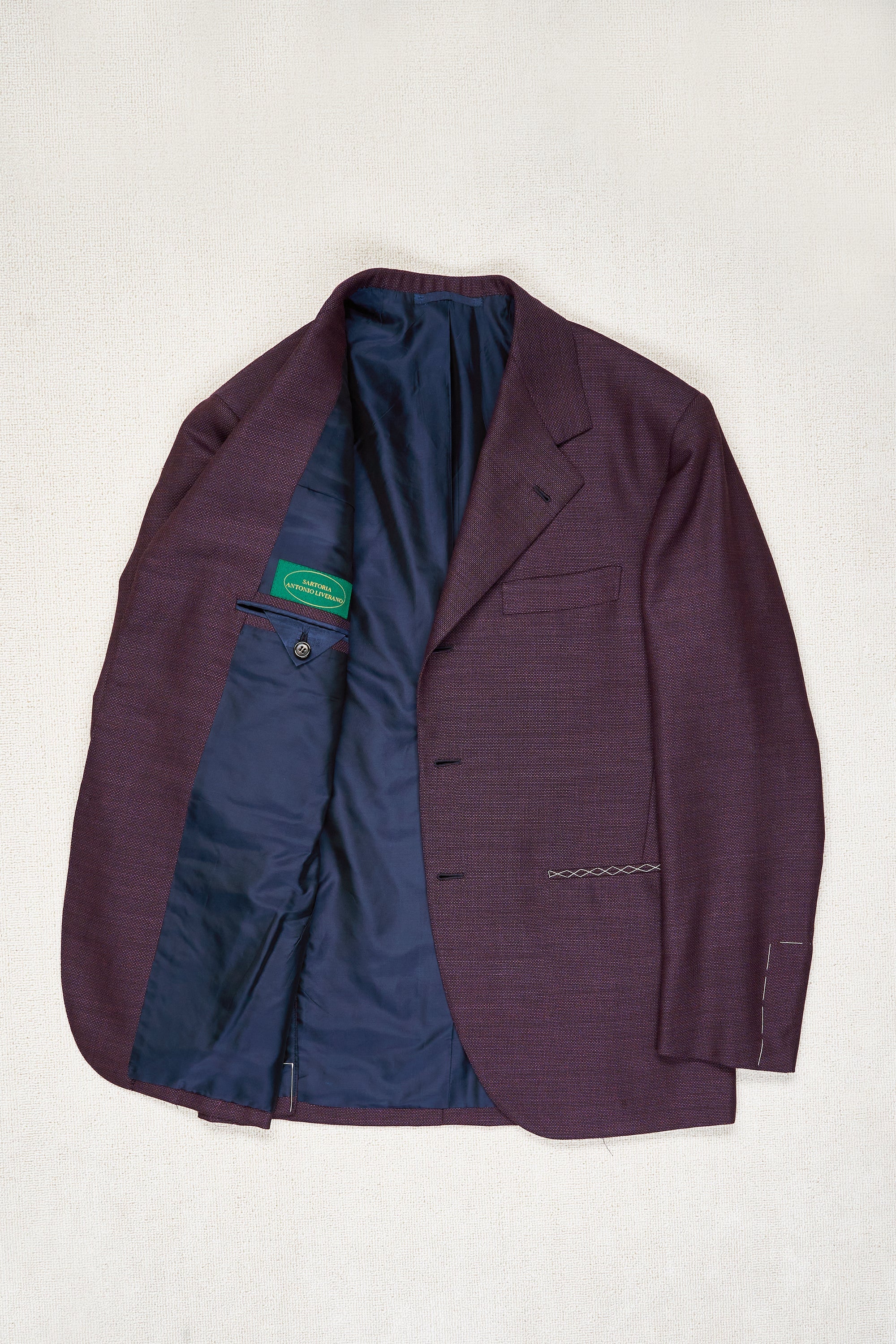 Liverano Purple Wool Sport Coat