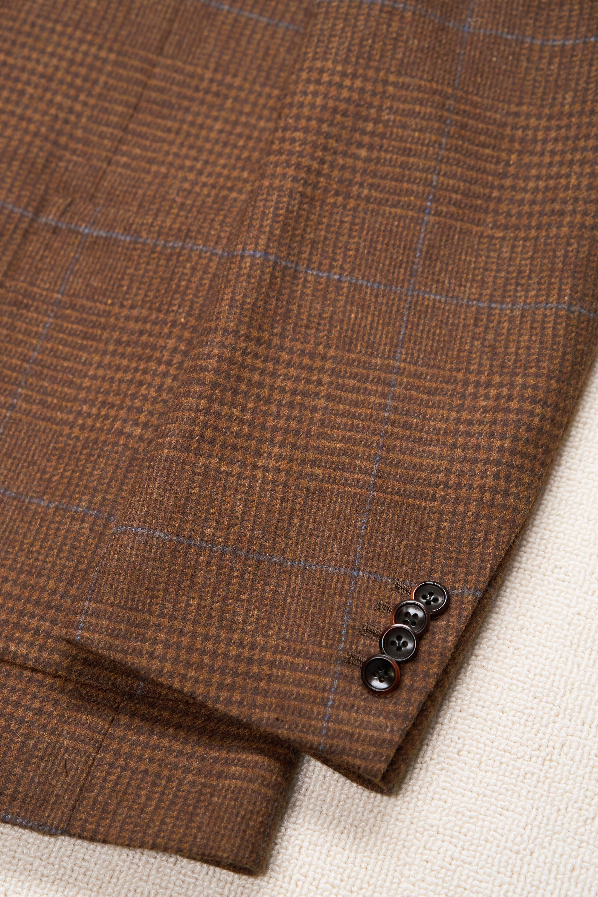 Casa Del Sarto Brown/Blue Prince of Wales Check Wool Sport Coat